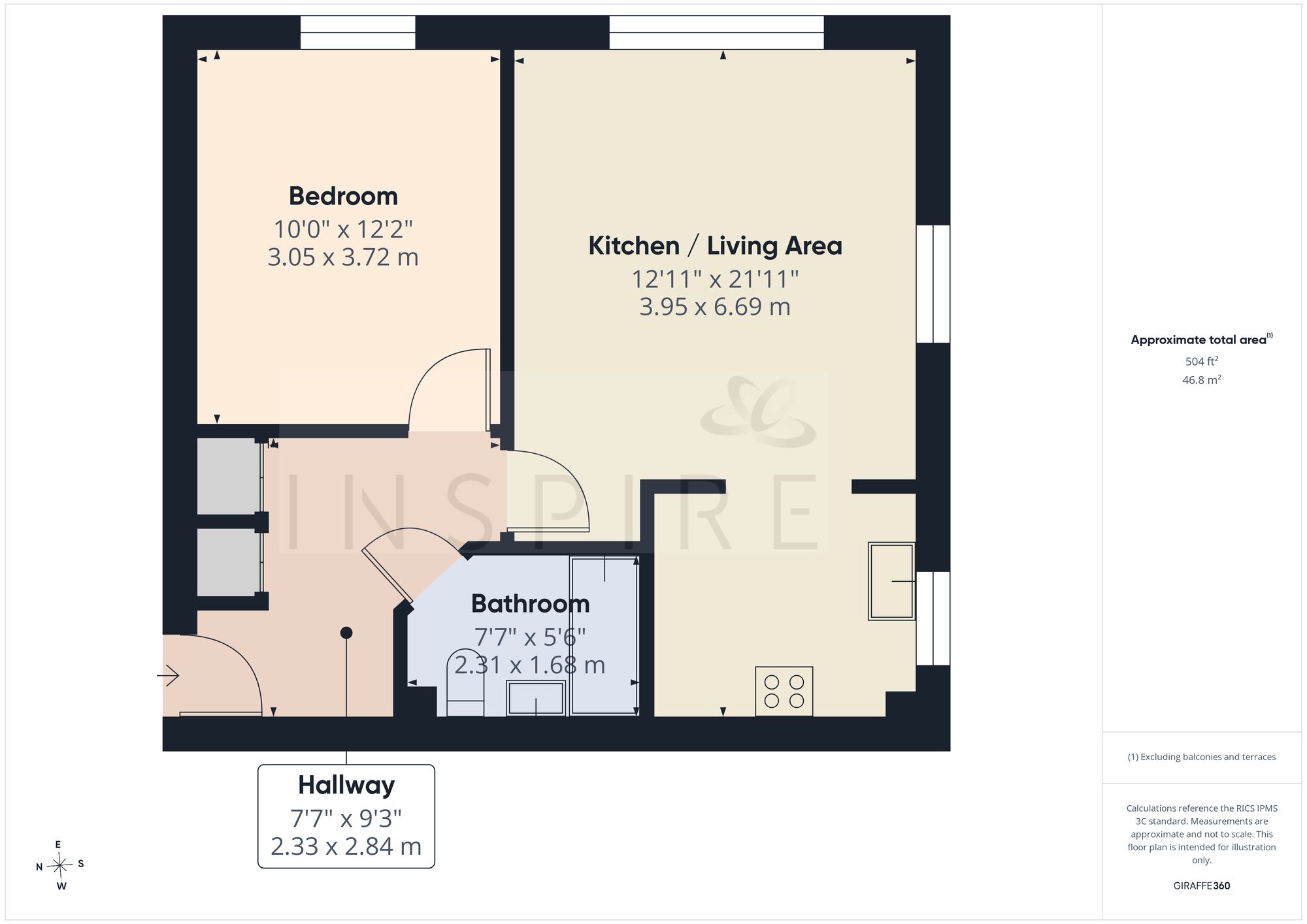 43 Commonwealth Drive, Crawley floorplan