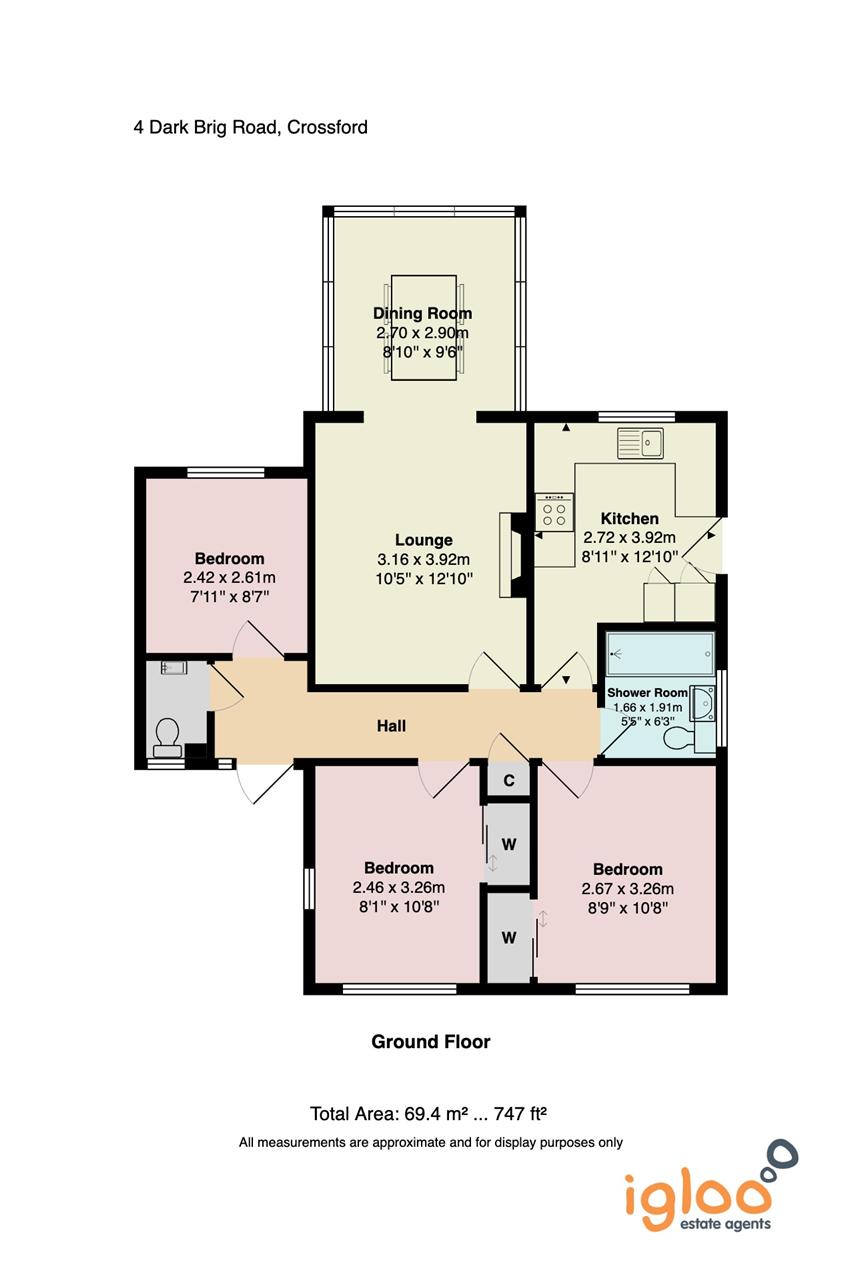 4, Dark Brig Road, Crossford floorplan