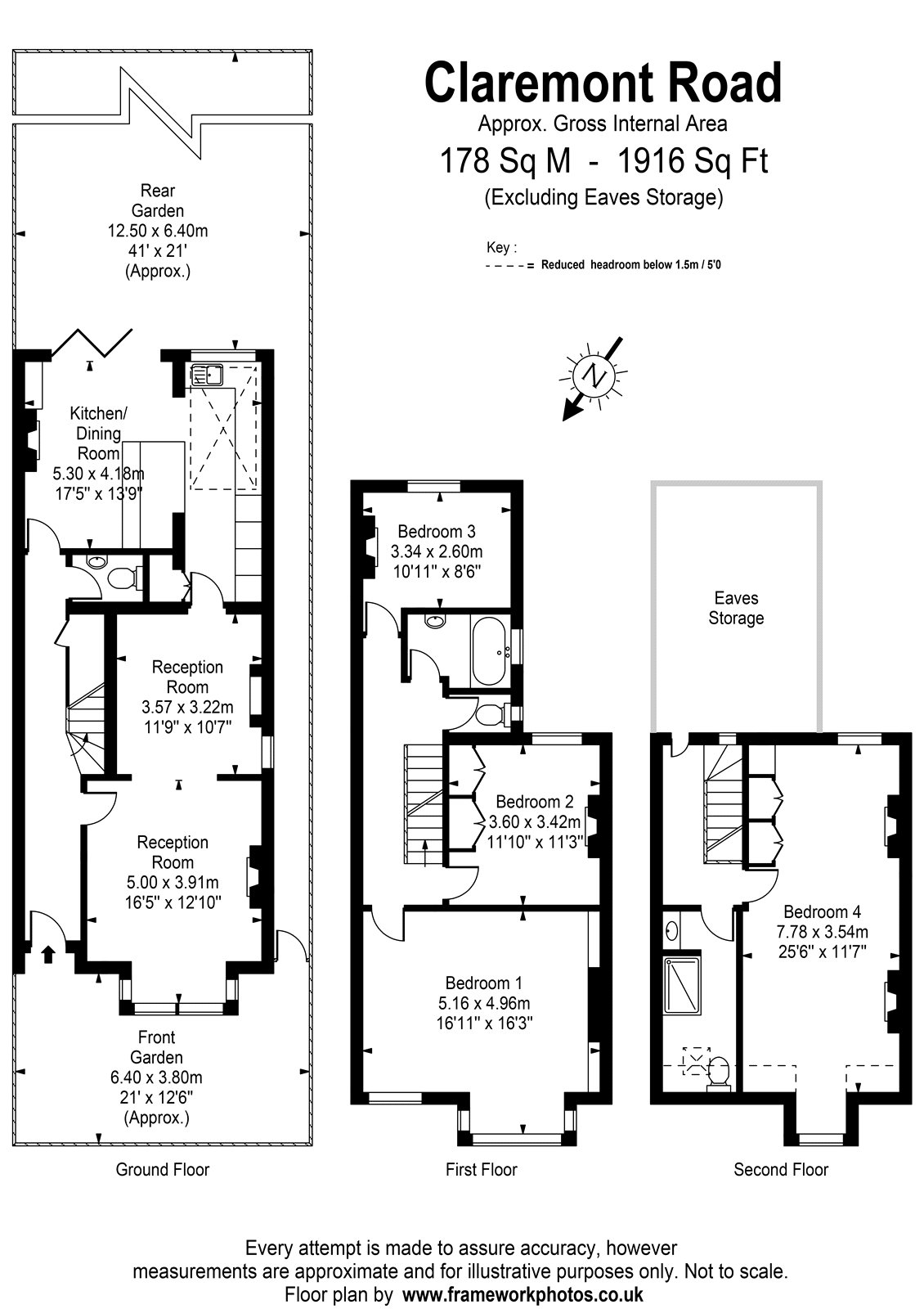Claremont Road, St Margarets floorplan
