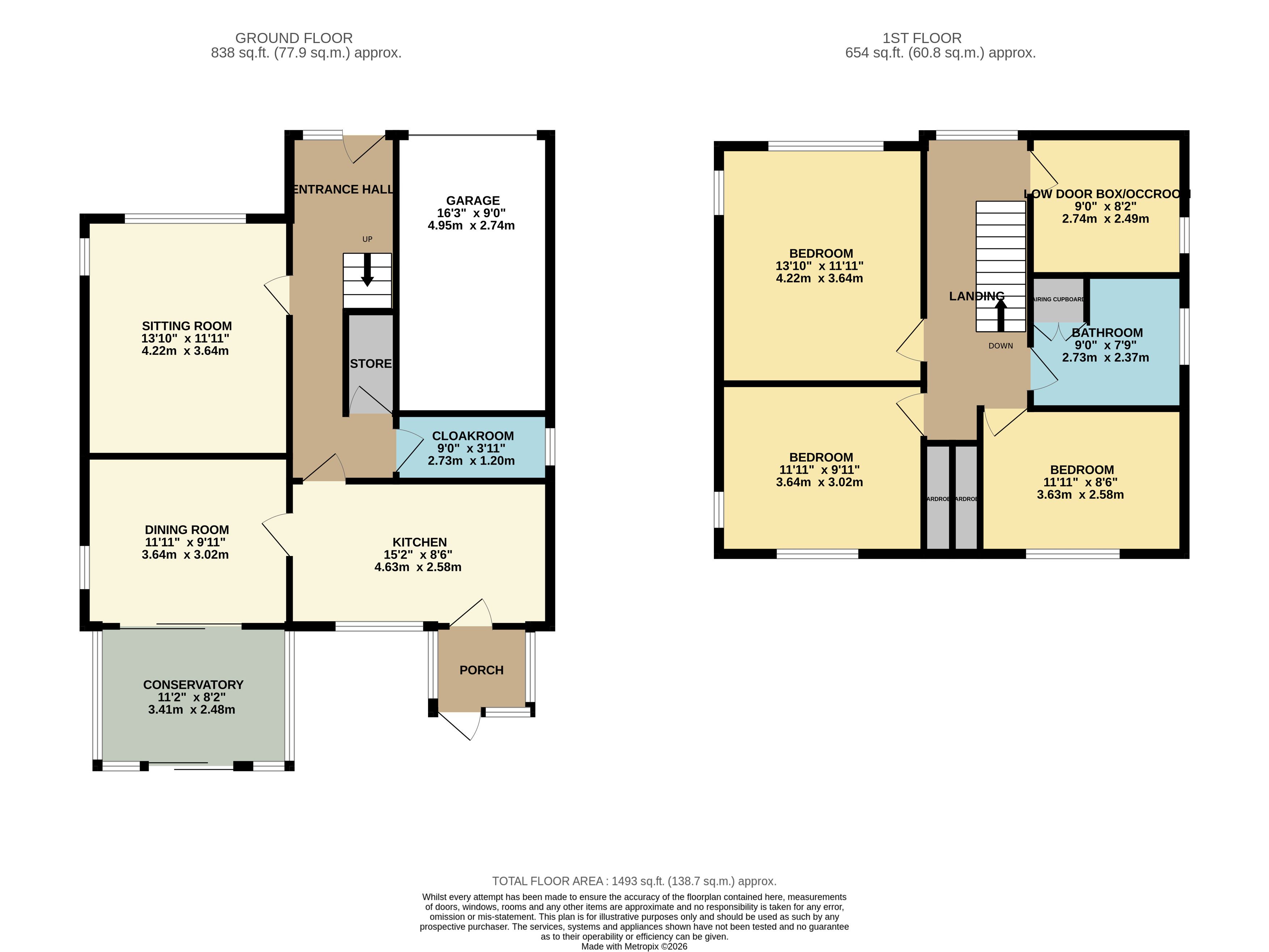 4, Highfield Drive, Matlock floorplan