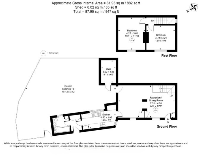 Pond Cottage, The Green, Uxbridge floorplan