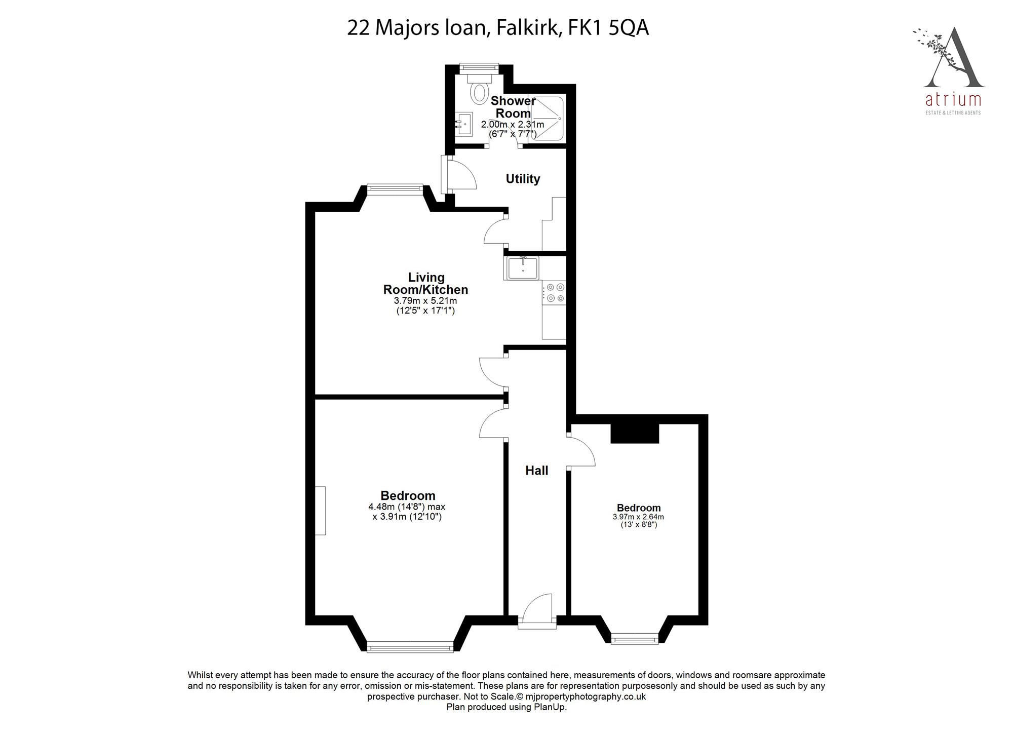 Majors Loan, Falkirk FK1, 2 bedroom flat for sale 65833577