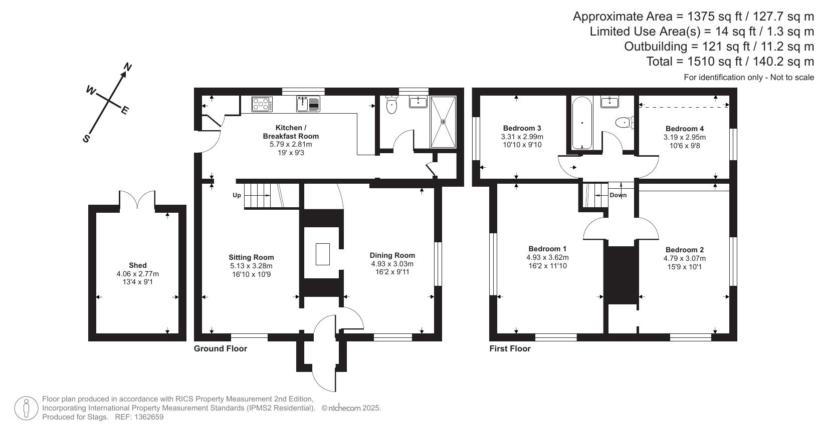 Honeysuckle Cottage, Axminster floorplan