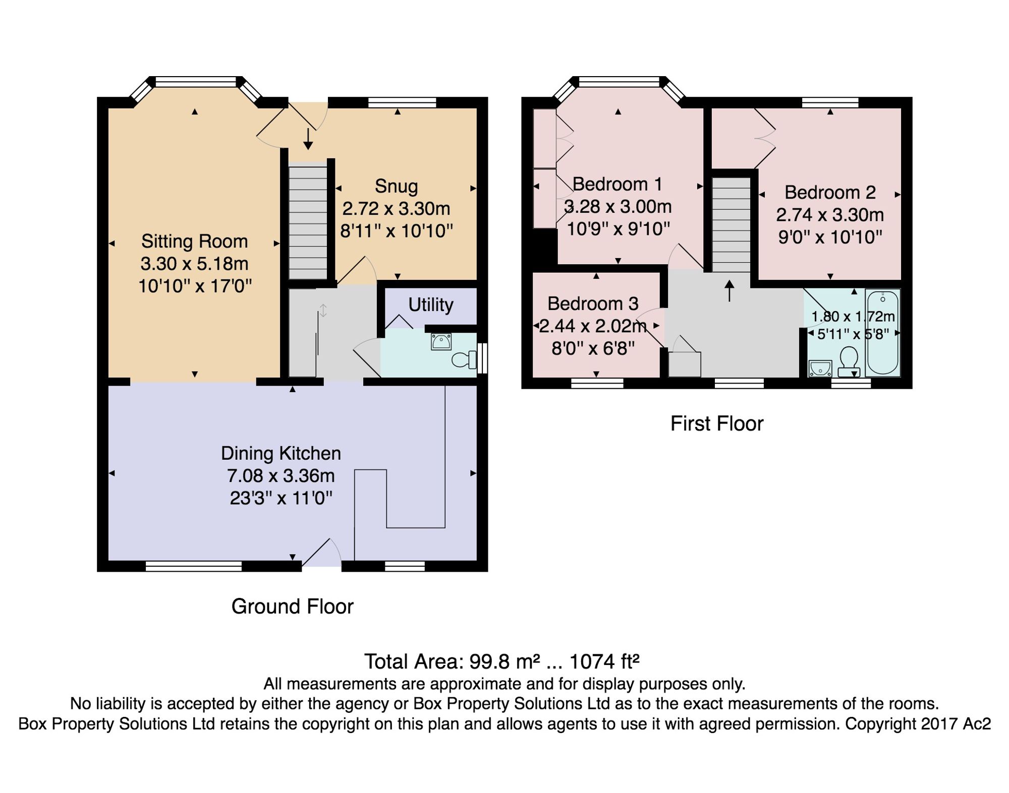 60 Bachelor Gardens, Harrogate floorplan