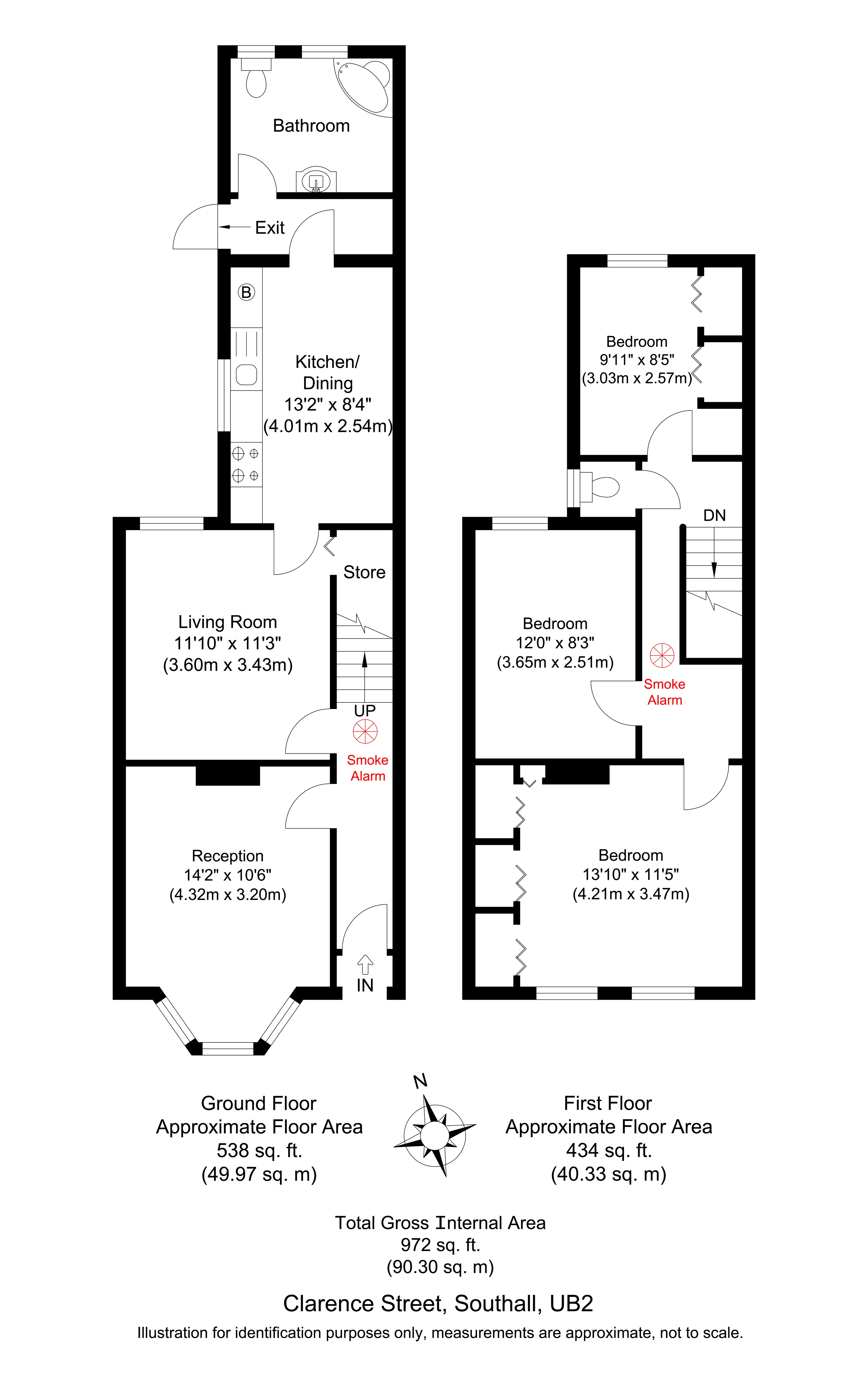 3 Bedrooms Terraced house to rent in Clarence Street, Southall UB2