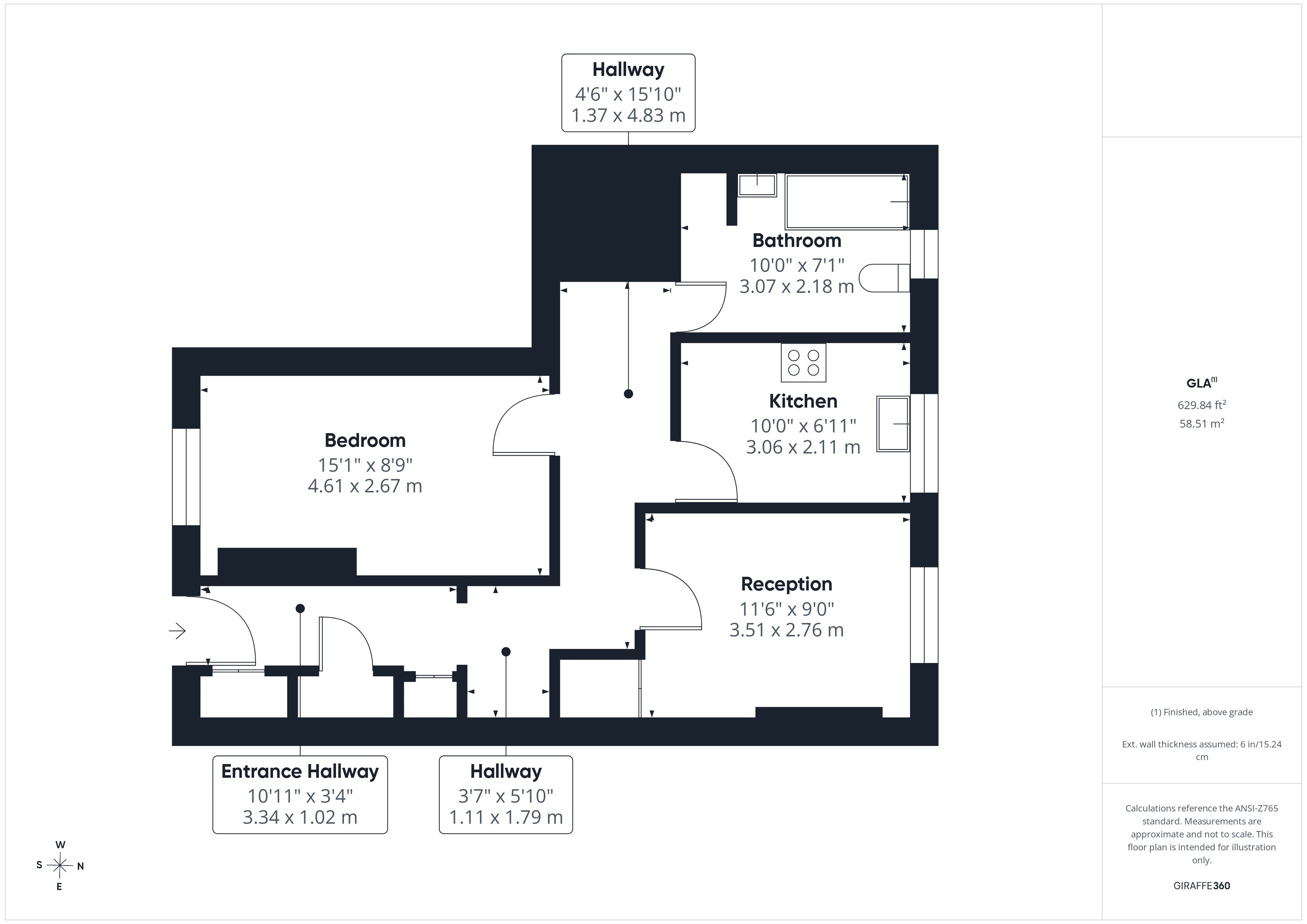 6B,, Woodchurch Road, London floorplan