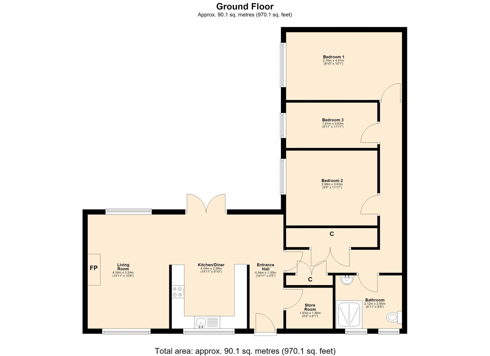 Tanfields, Skelmersdale floorplan