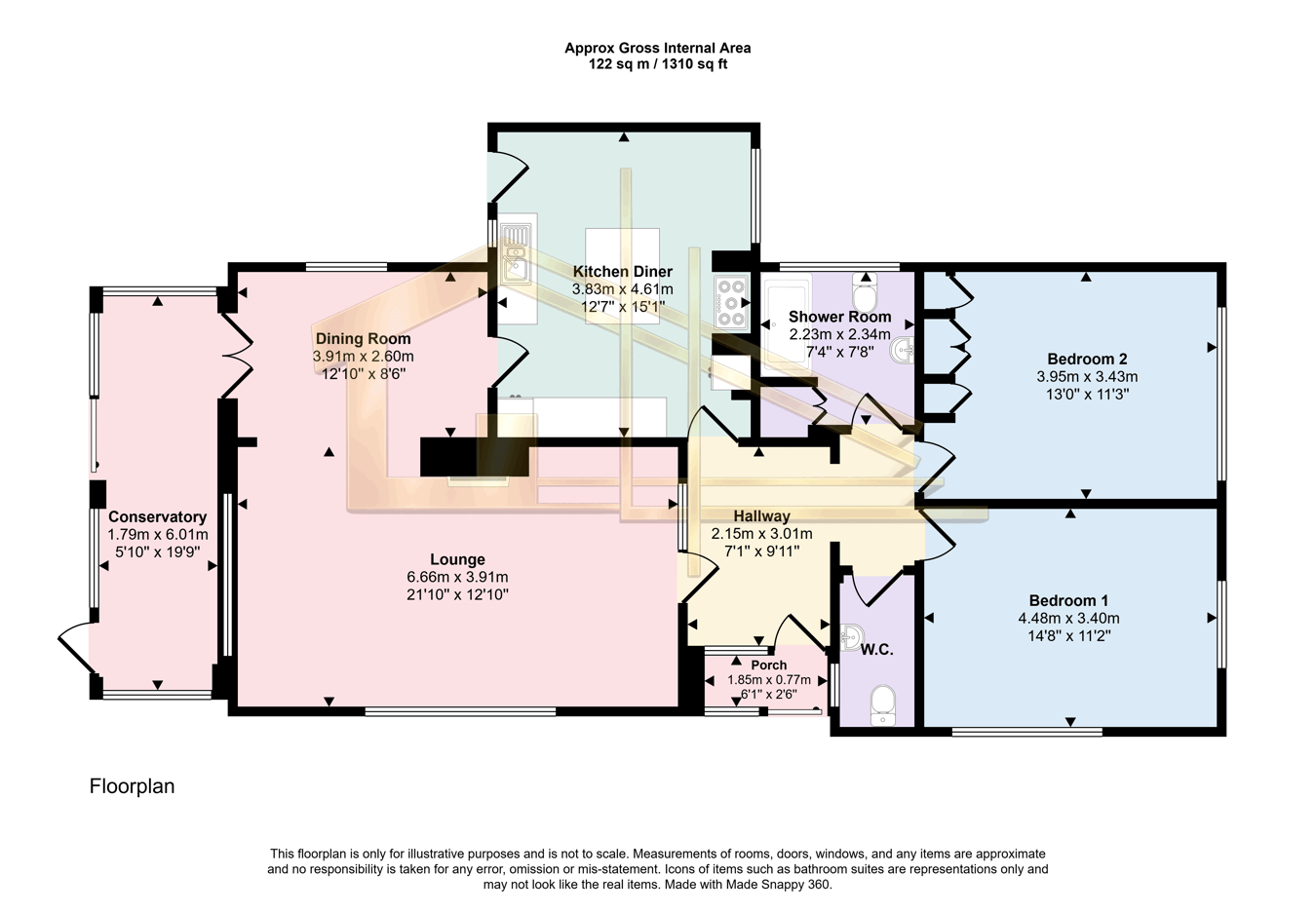 2, Wealden Way, Bexhill-on-Sea floorplan
