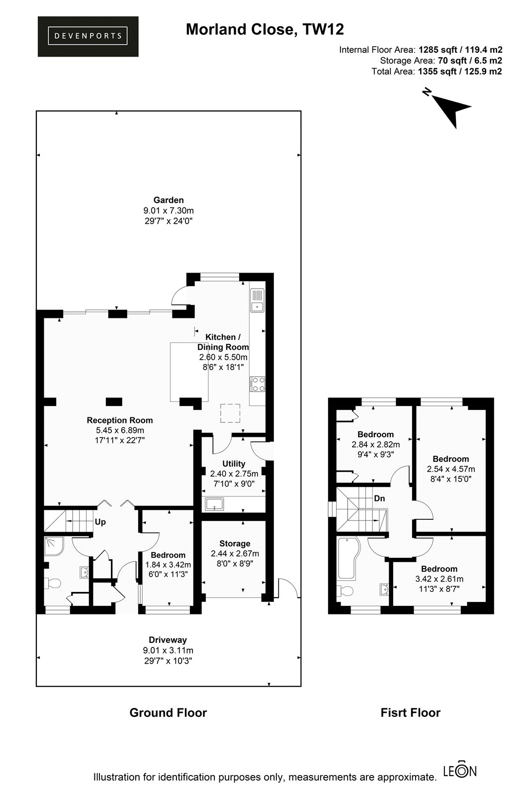 18, Morland Close, Hampton floorplan
