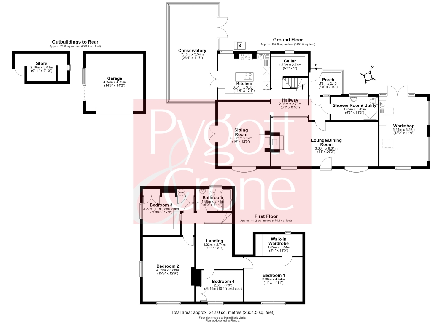 Pipwell Gate, Saracens Head, Spalding floorplan