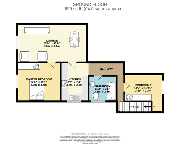 77, Kington Way, West Midlands floorplan