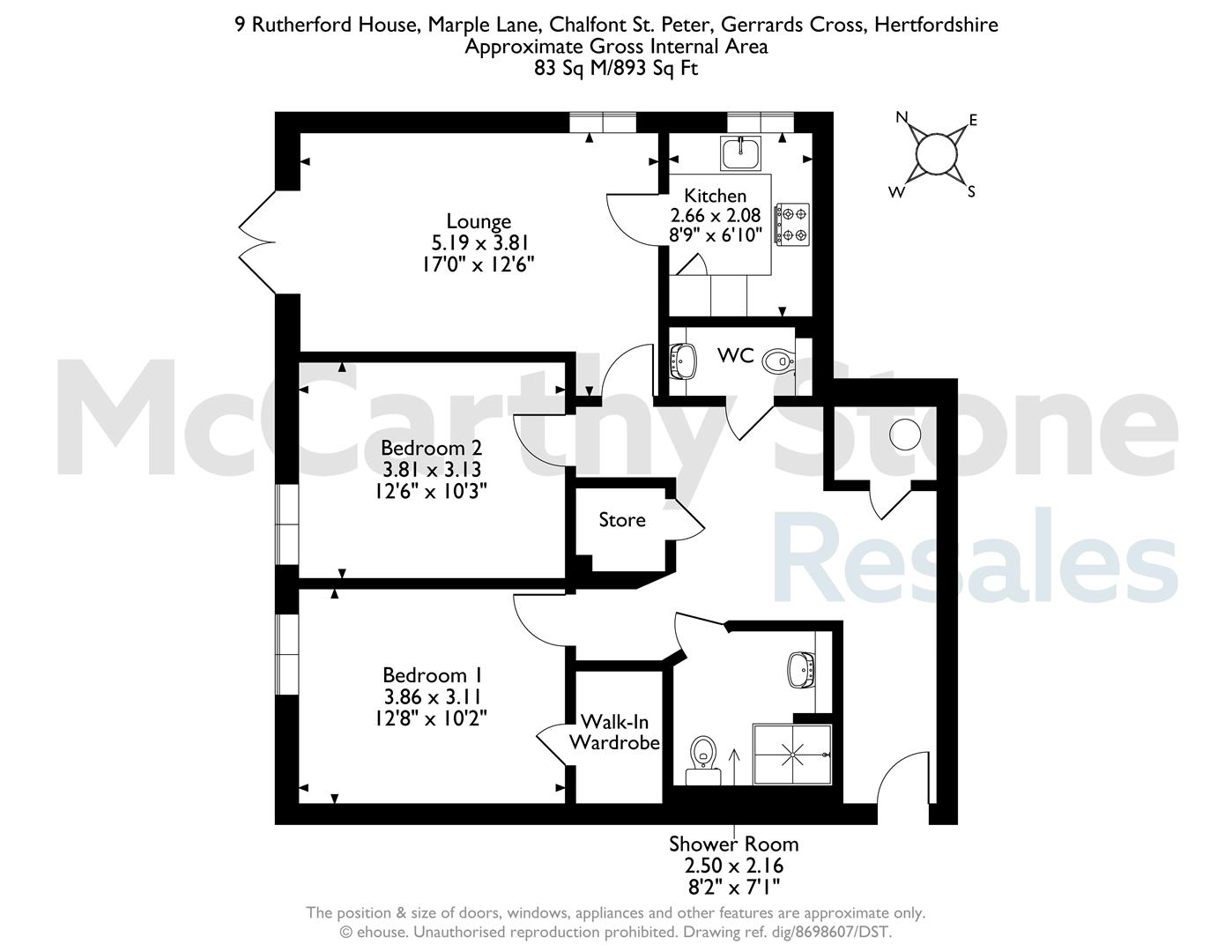9 Rutherford House, Marple Lane, Gerrards Cross floorplan