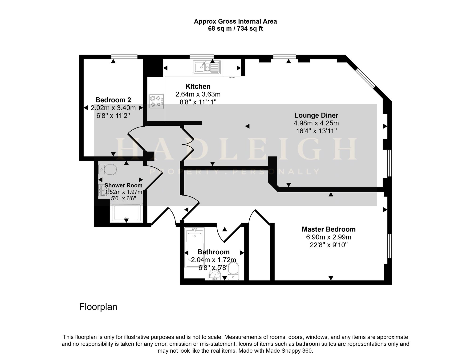 Flat 11, 5 New Market Street, Birmingham floorplan
