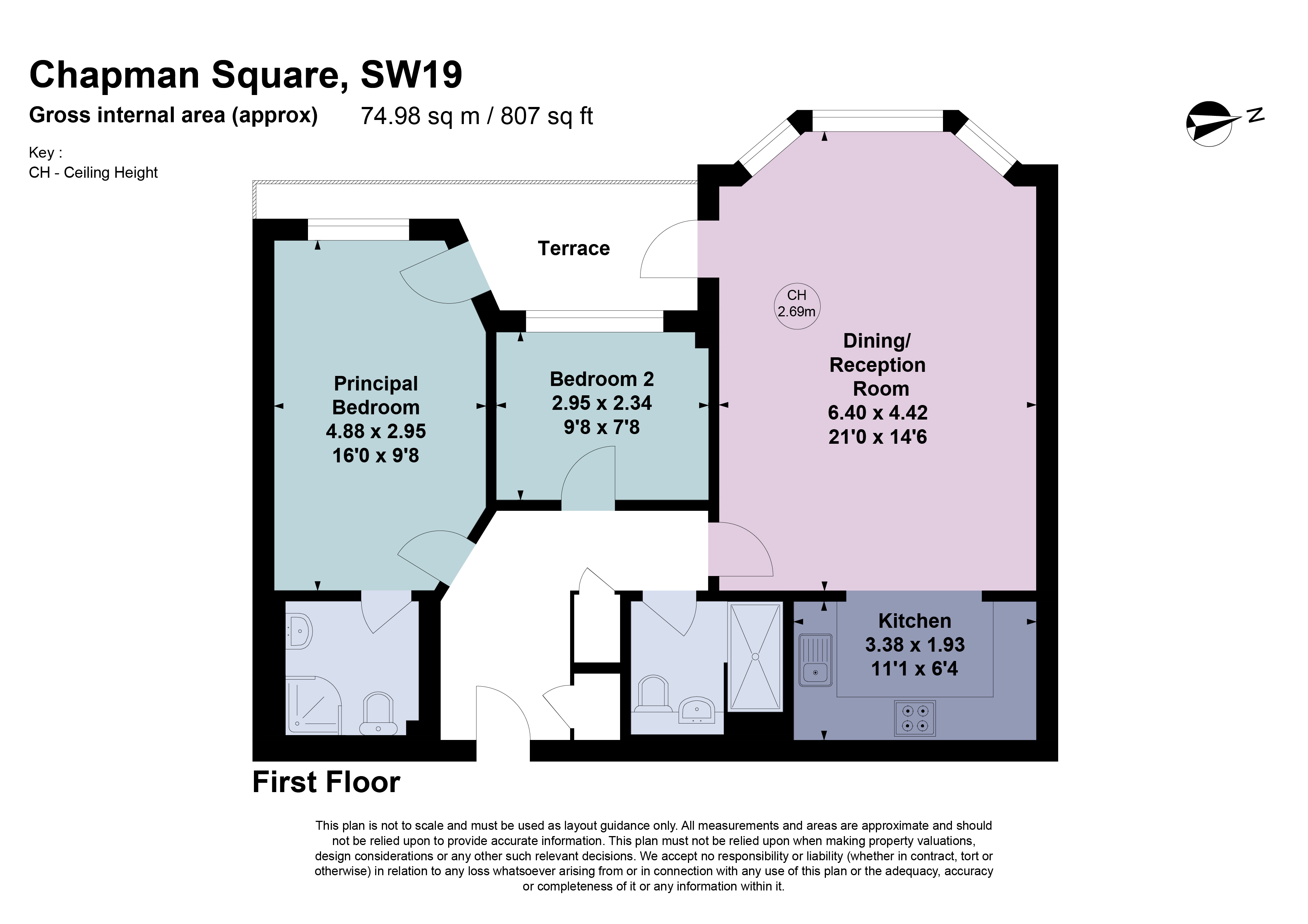 62, Chapman Square, London floorplan