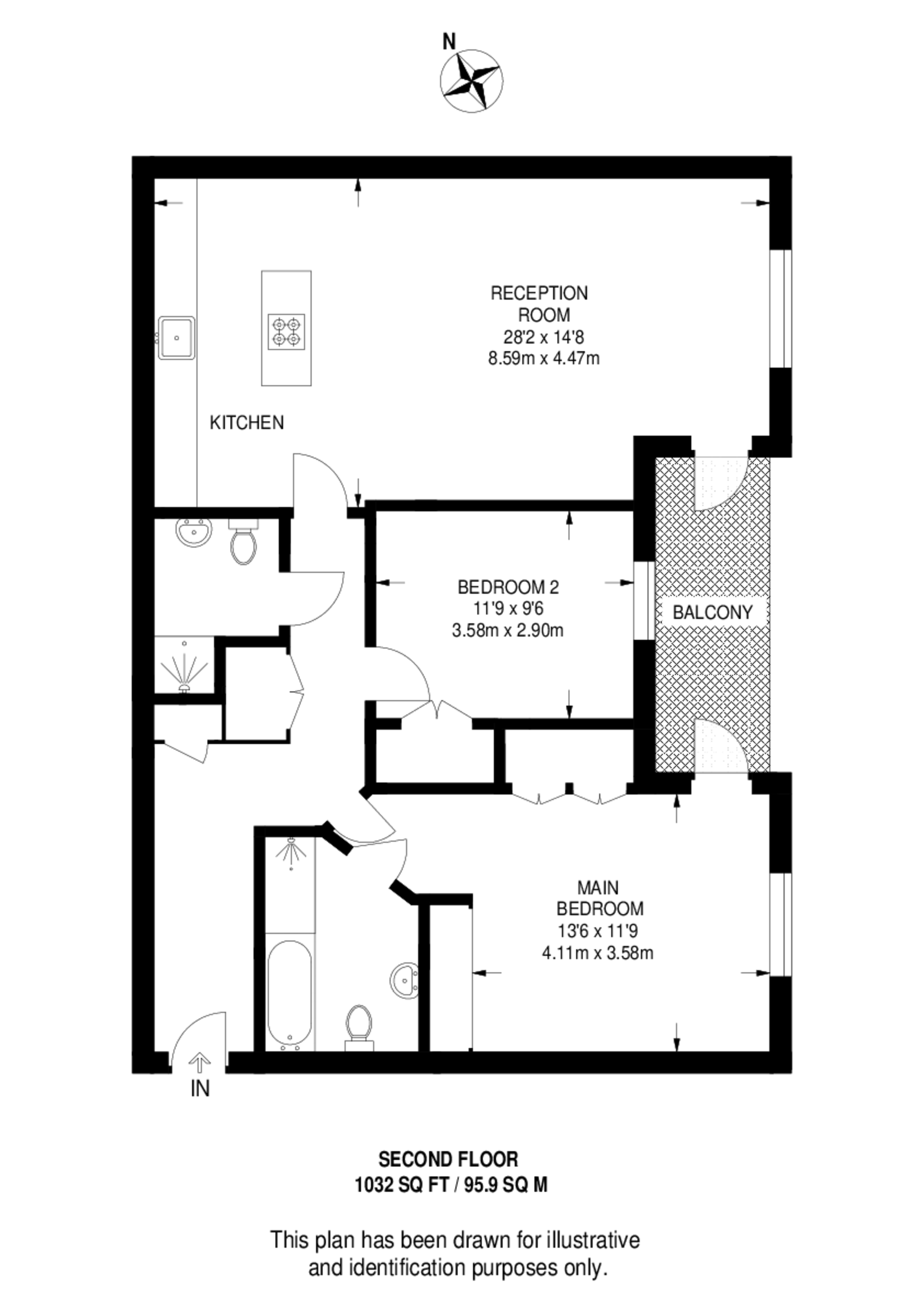Keswick Road, East Putney floorplan