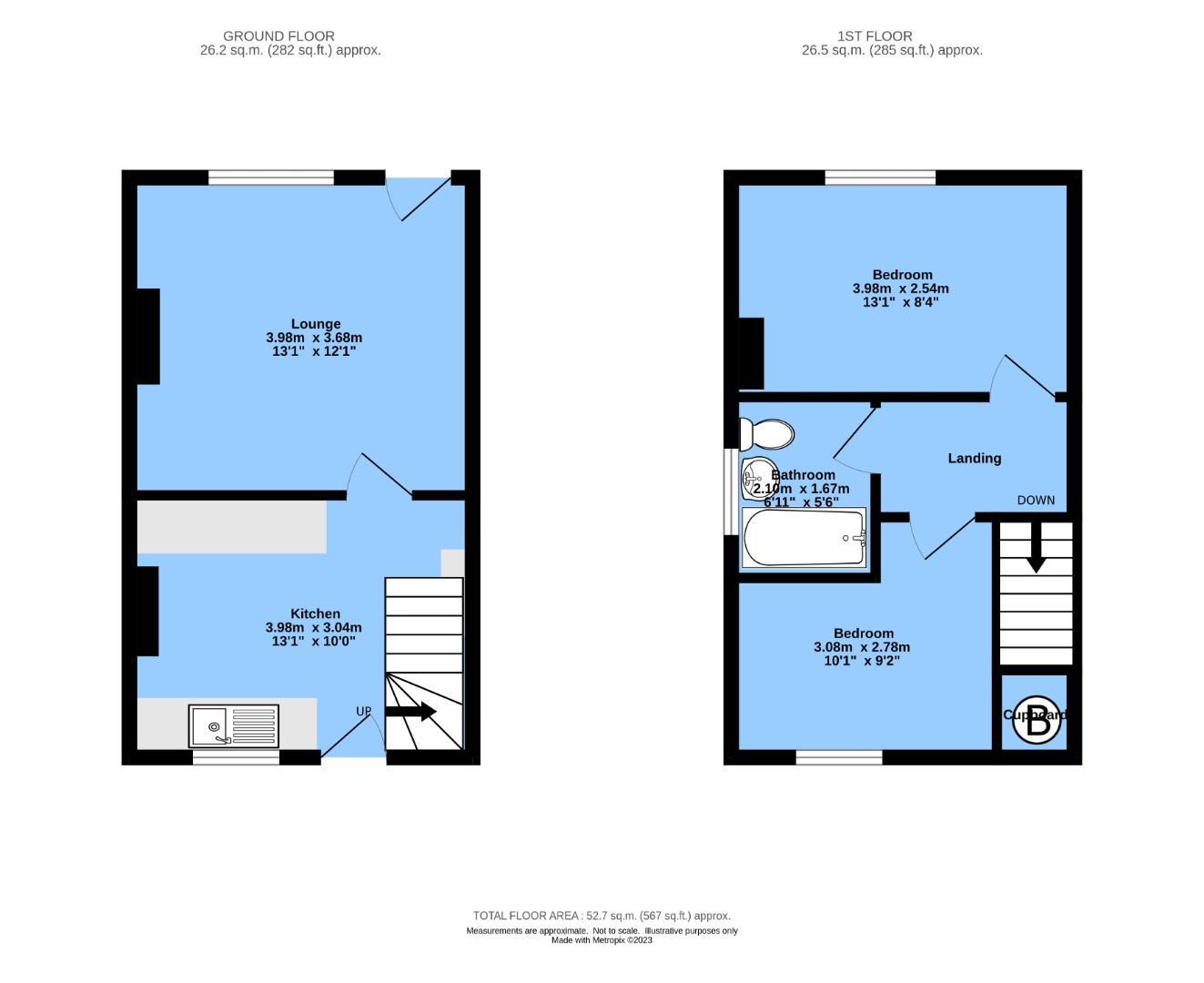 Occupation Road, Newbold, Chesterfield S41, 2 bedroom end terrace house