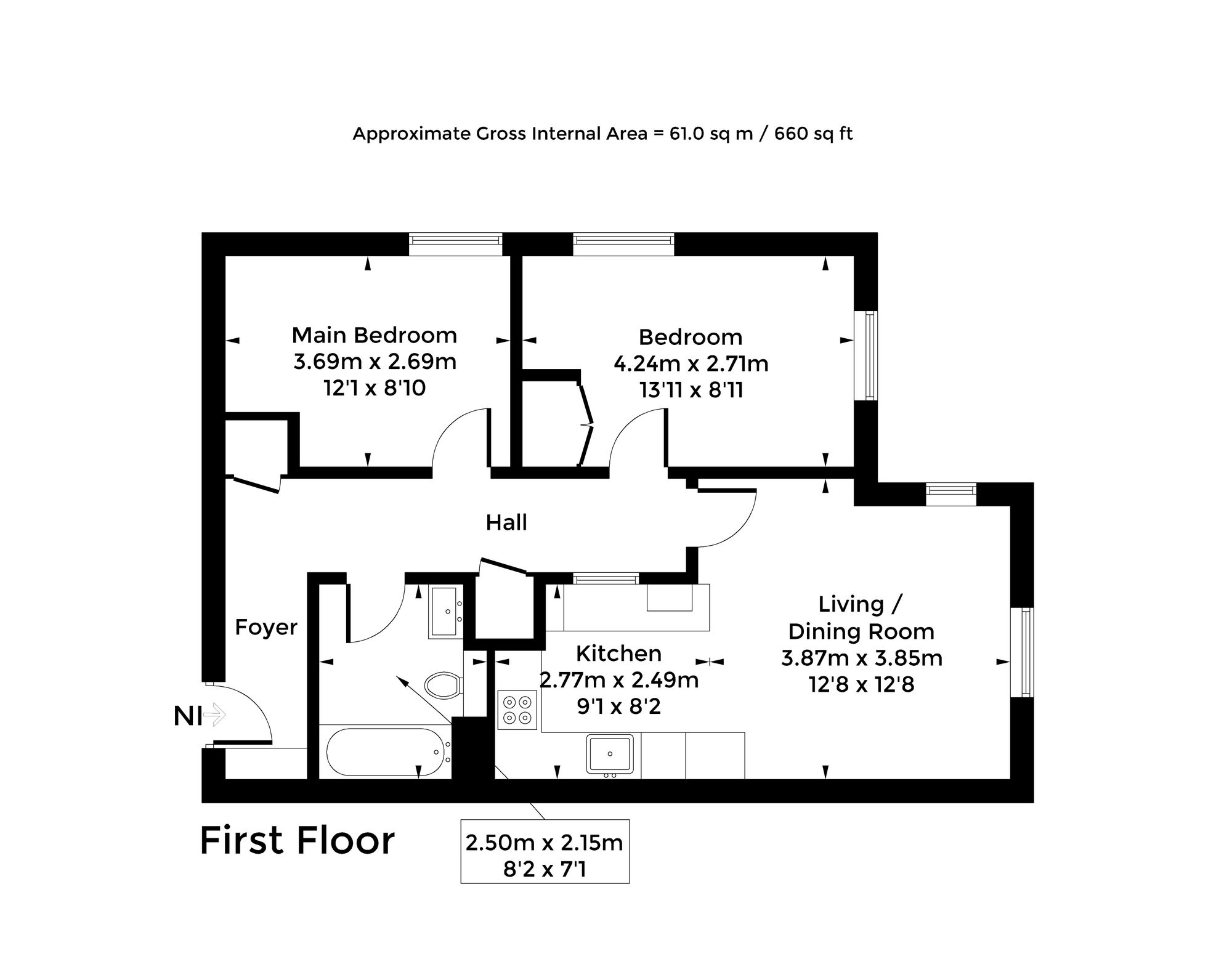 41 Rackham Place, Oxford floorplan