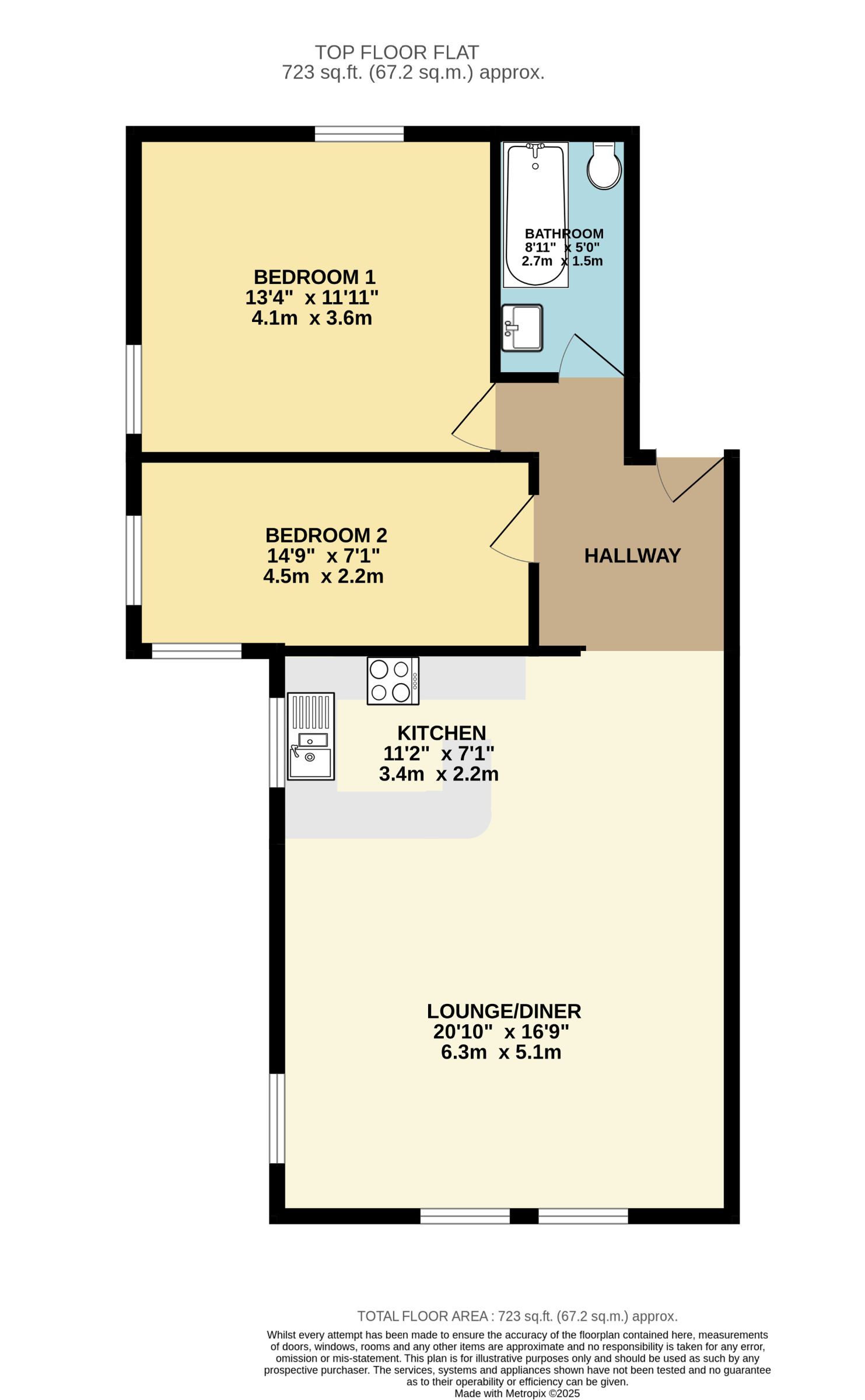 Flat 6, 65 Pembroke Road, Bristol floorplan