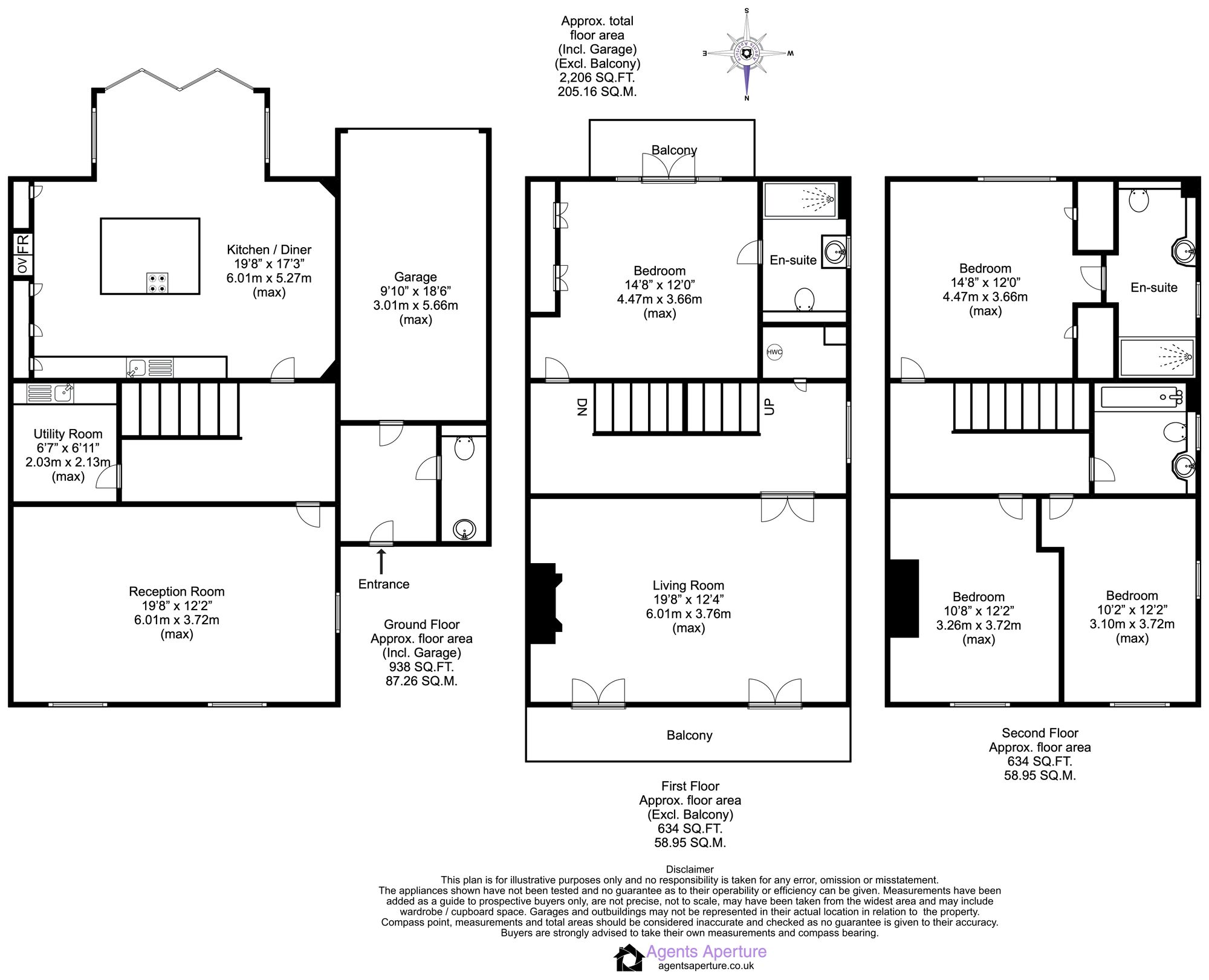 57 Tower View, West Malling floorplan