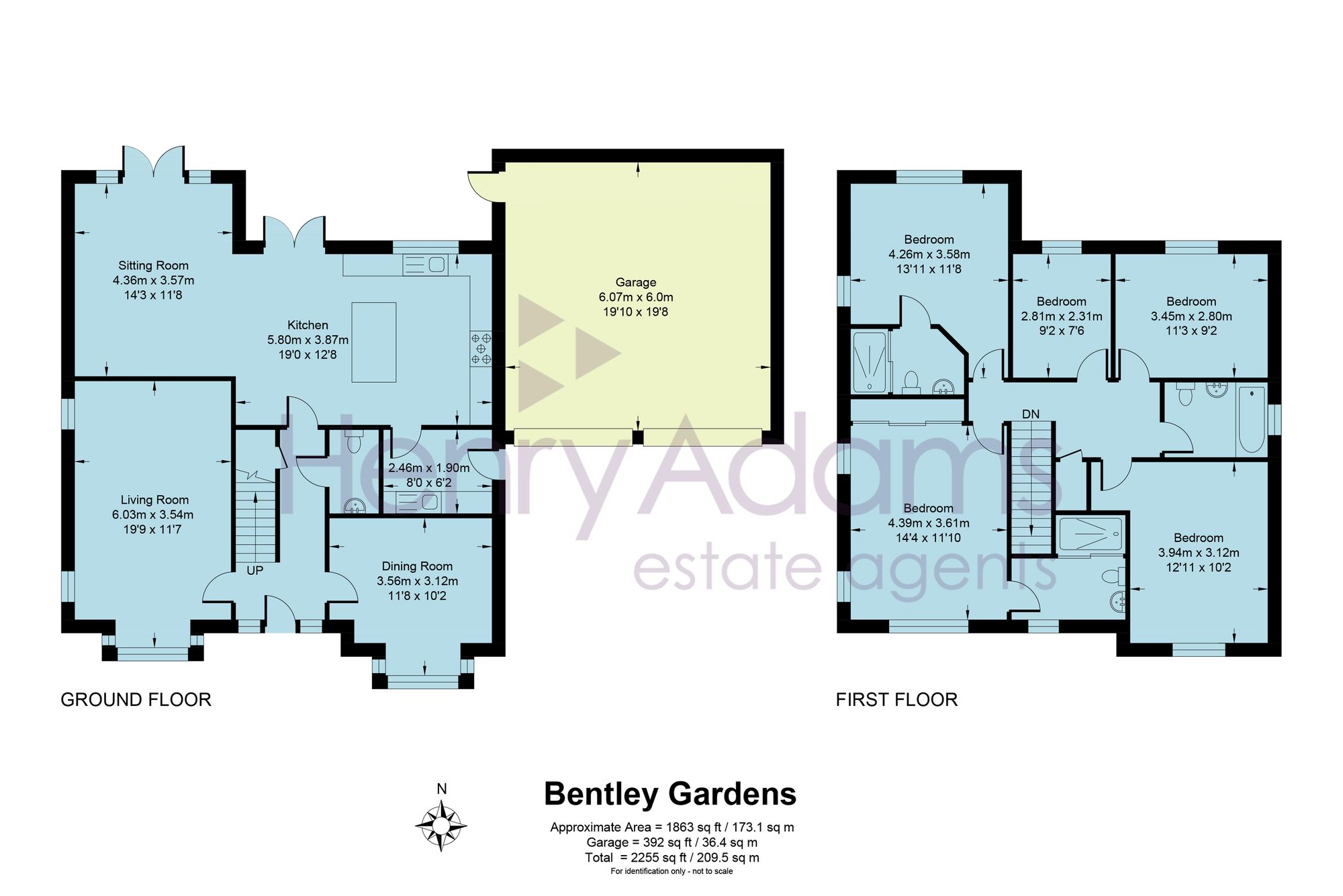 13 Bentley Gardens, Horsham floorplan