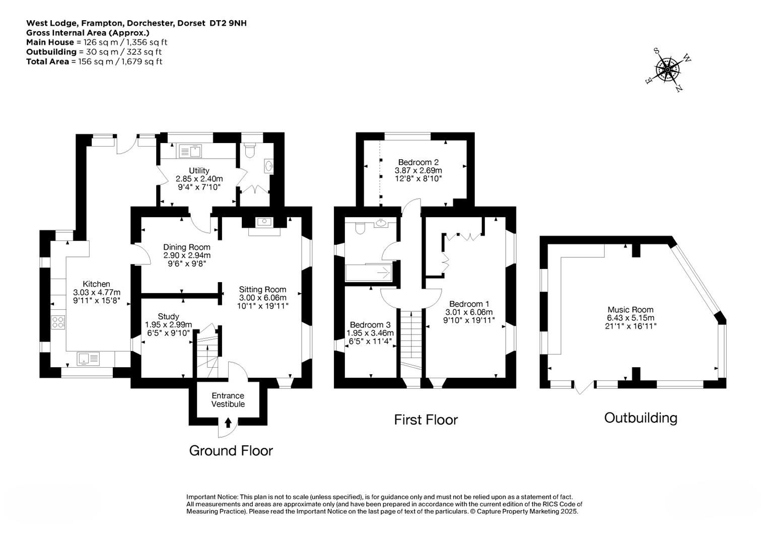 West Lodge, Dorchester floorplan