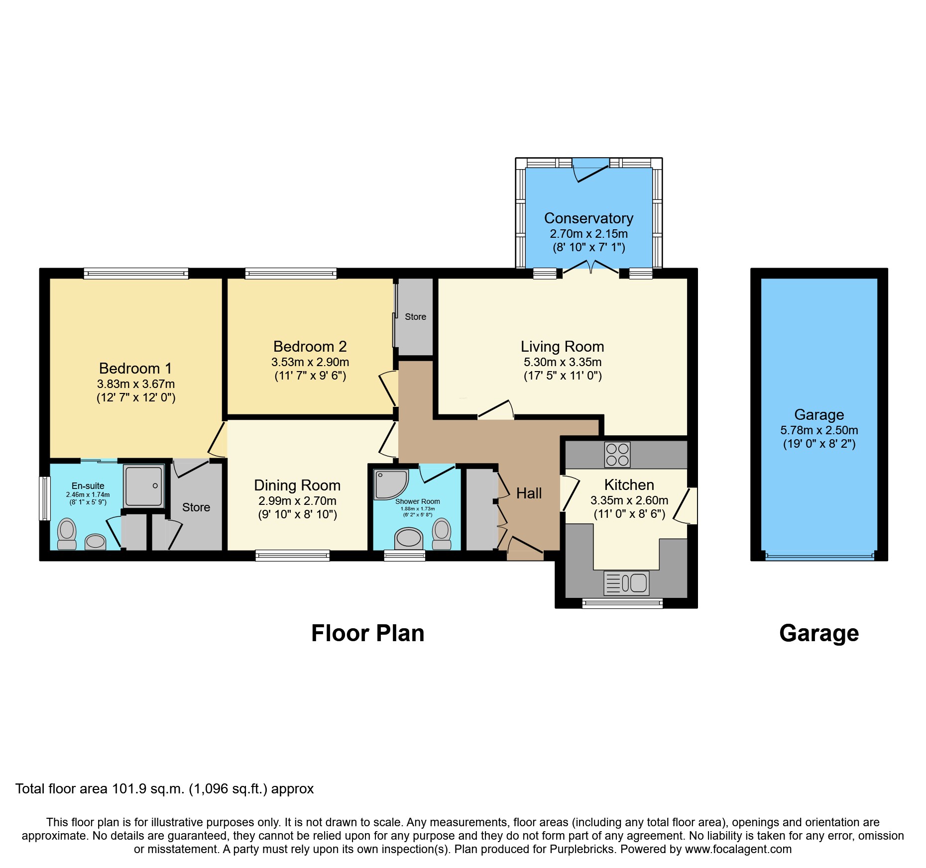 9, Melbreak Close, Mickleover floorplan
