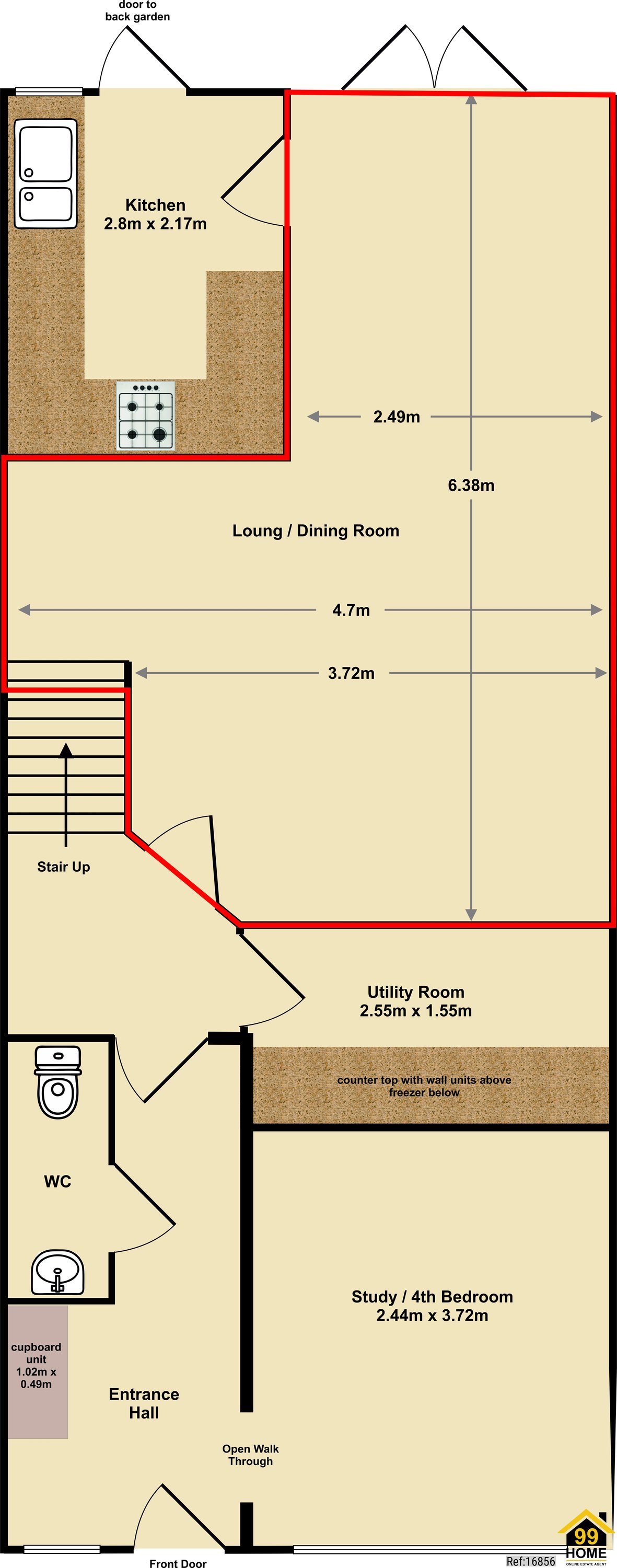 51, The Holly grove, Gloucester floorplan
