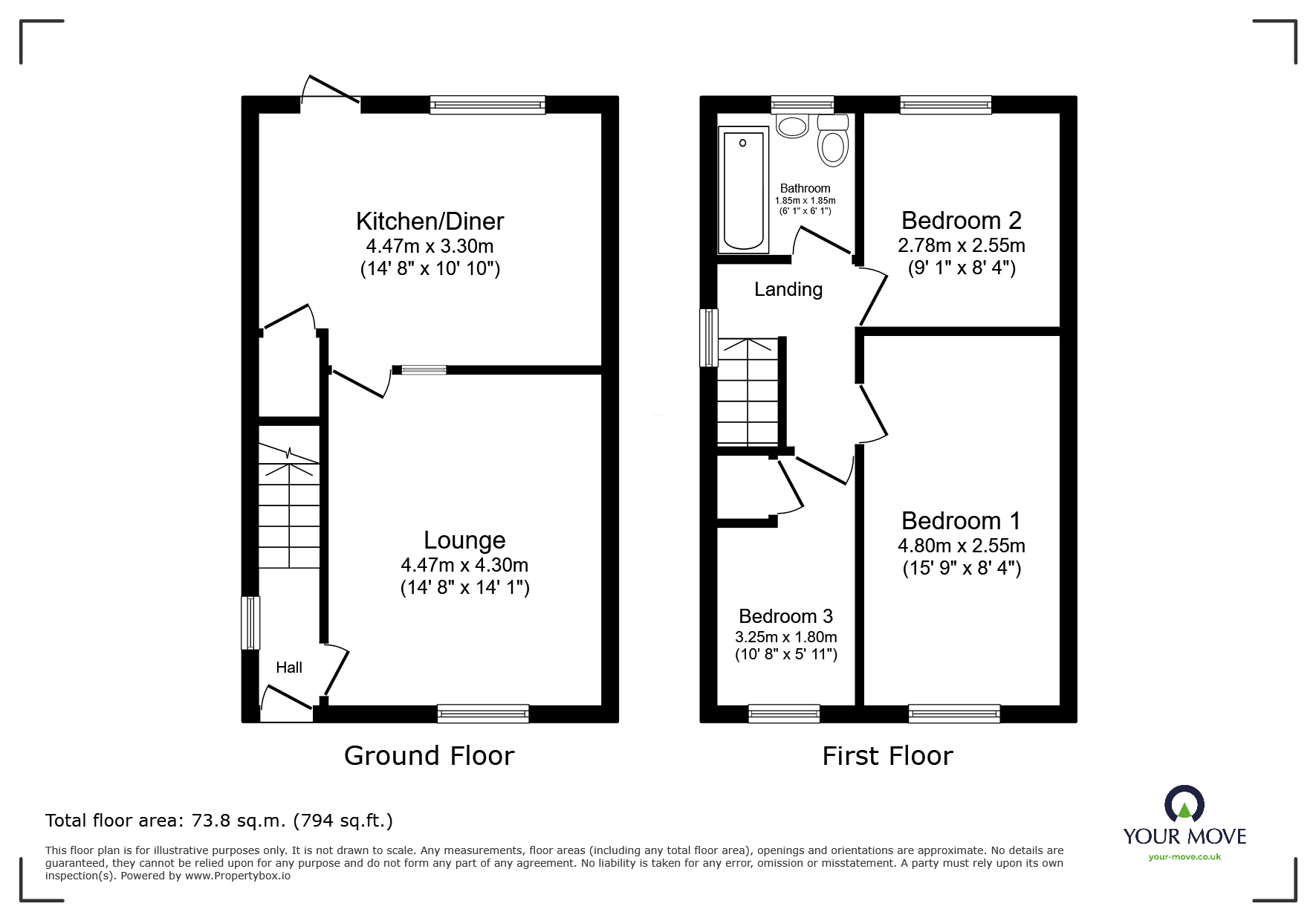 11, Thorpefield Drive, Rotherham floorplan