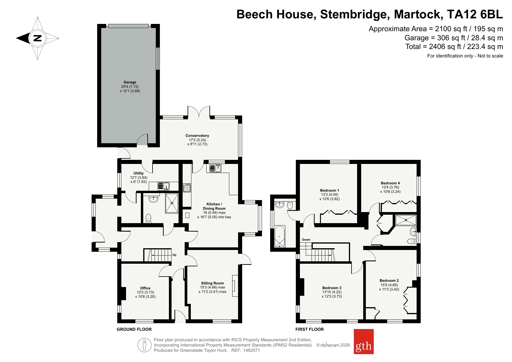 Beech House,, Stembridge, Somerset floorplan