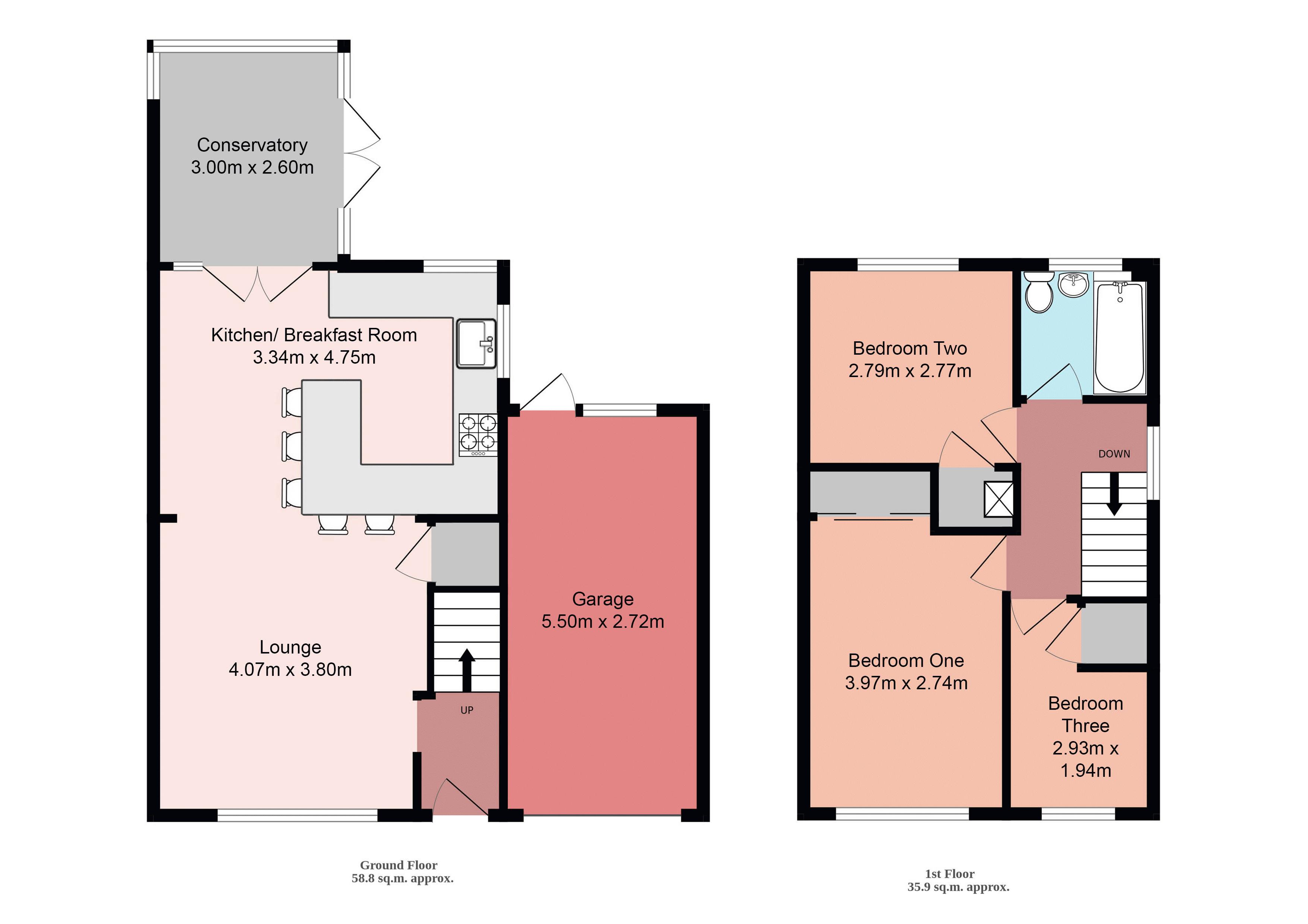 46, Alfred Close, Southampton floorplan