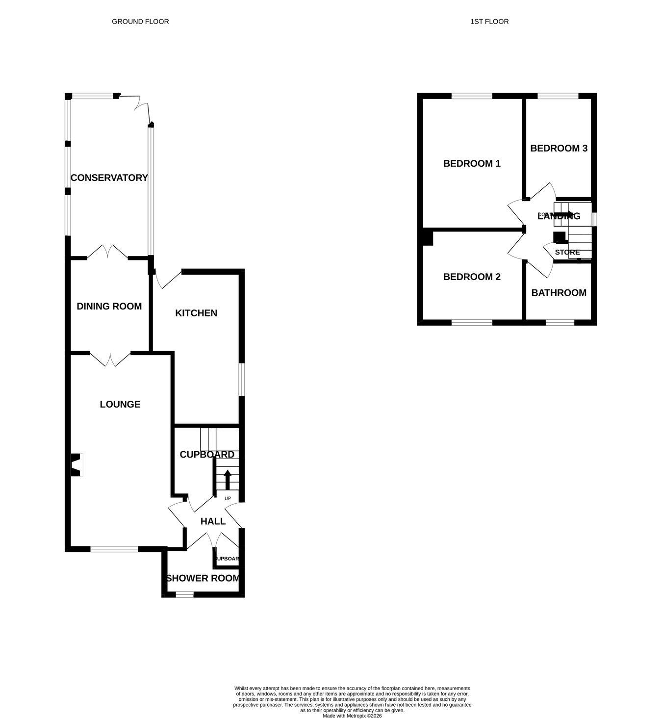 3, The Croftlands, Tewkesbury floorplan