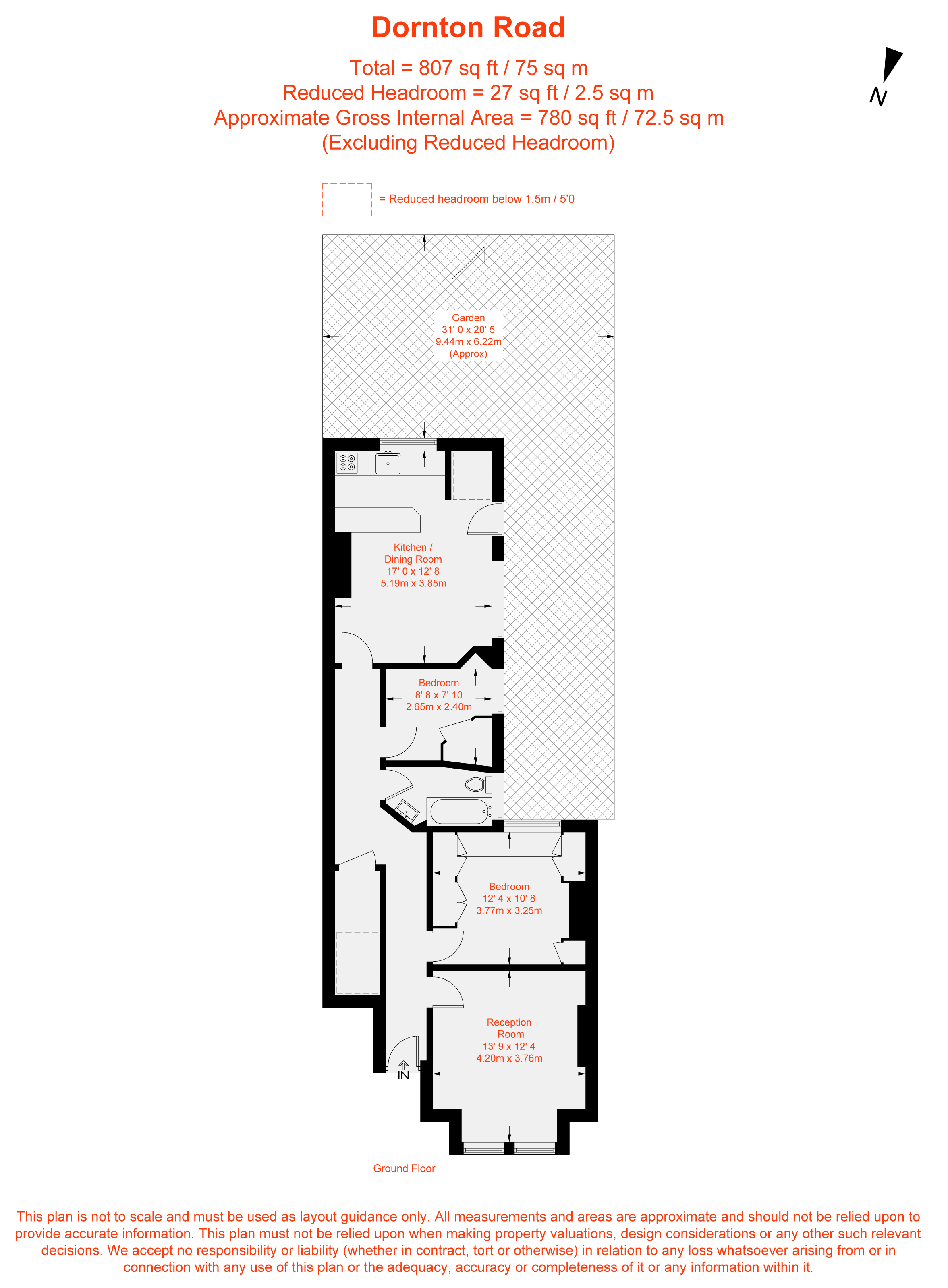 61, Dornton Road, London floorplan