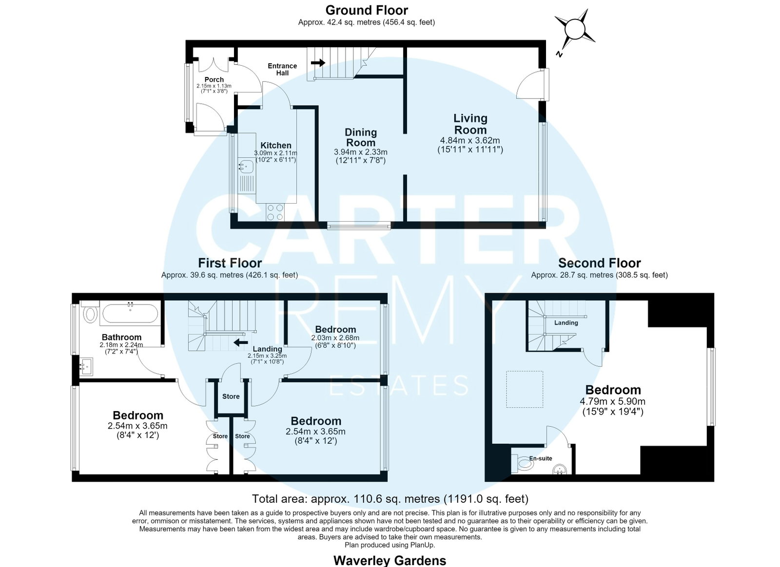 21, Waverley Gardens, Grays floorplan