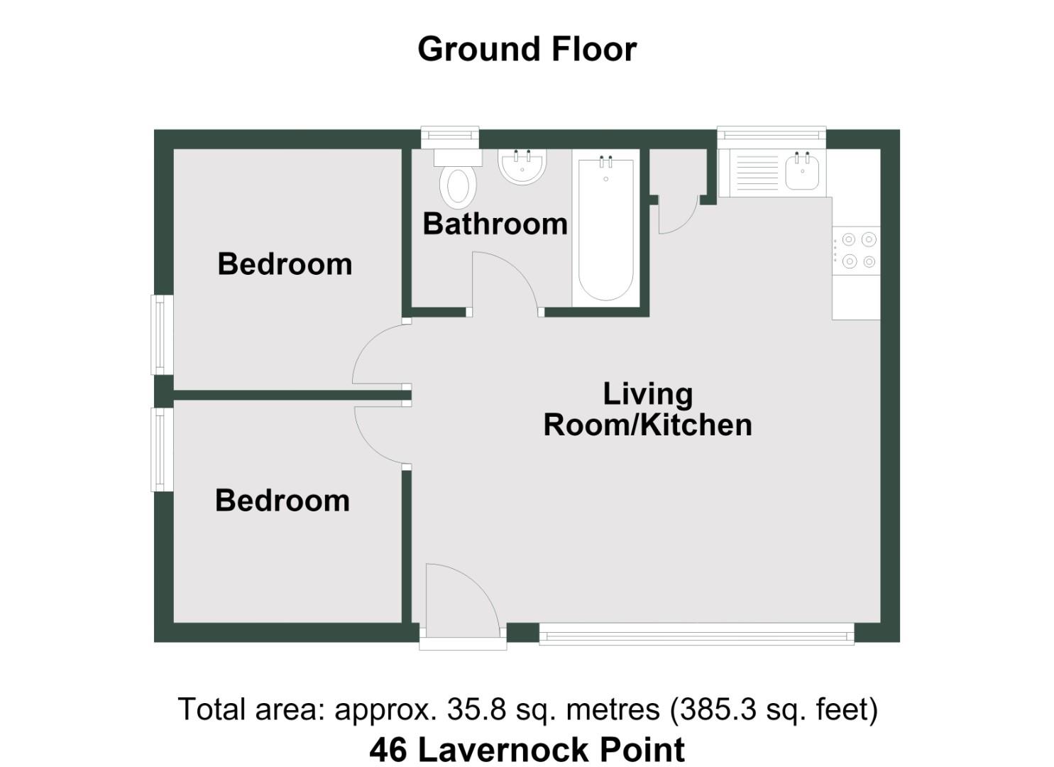 46 Lavernock Point, Fort Road, Lavernock floorplan