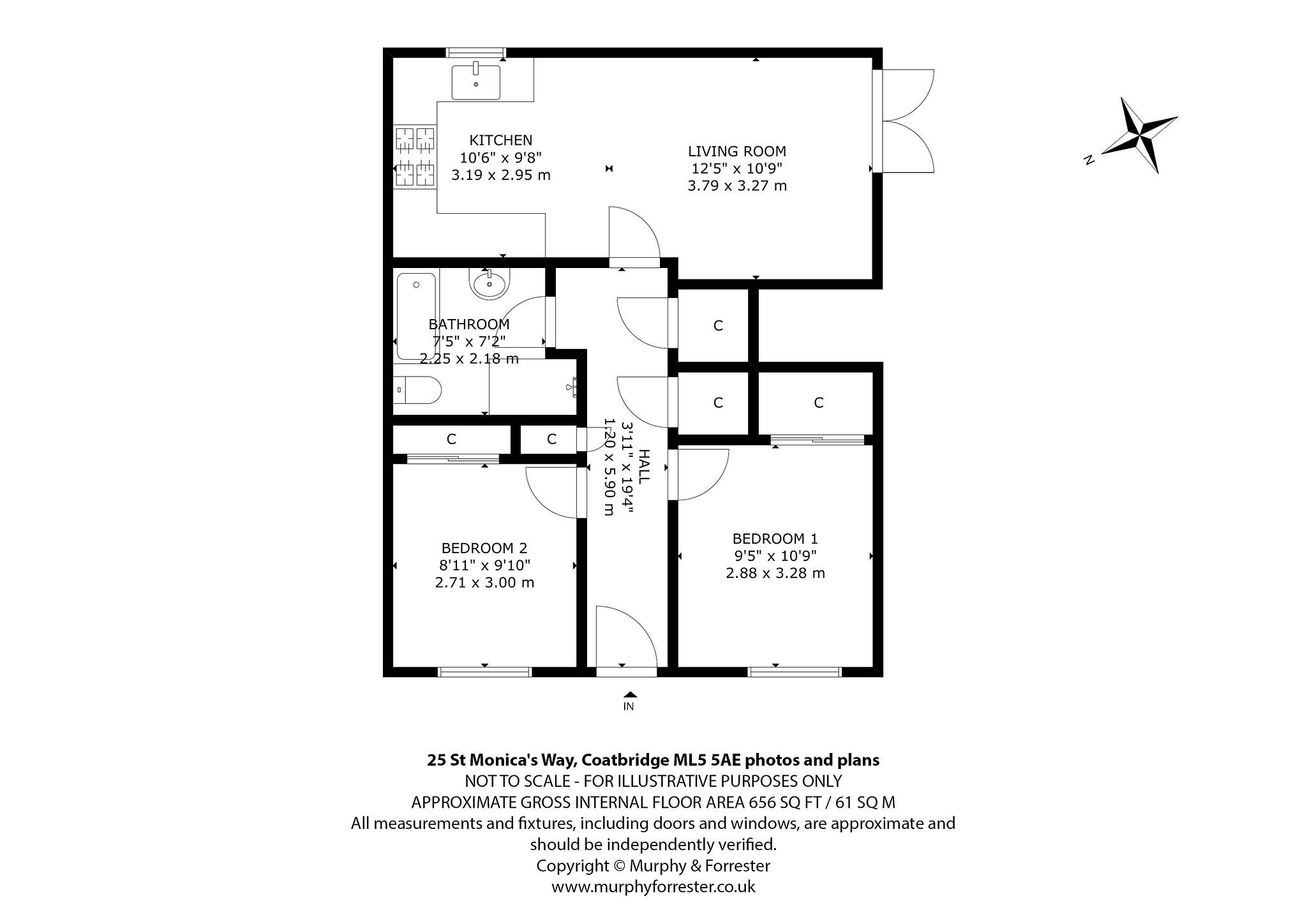 25 St. Monica's Way, Coatbridge floorplan