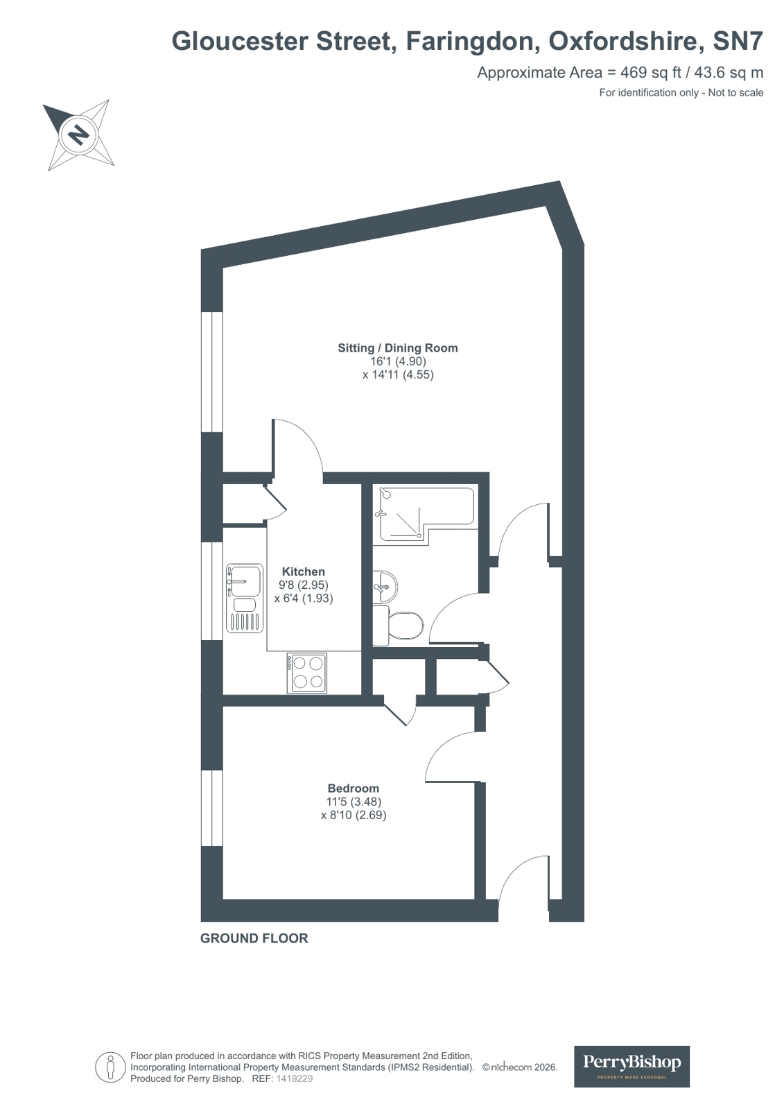 Flat 7, Langford House,, Gloucester Street, Oxfordshire floorplan