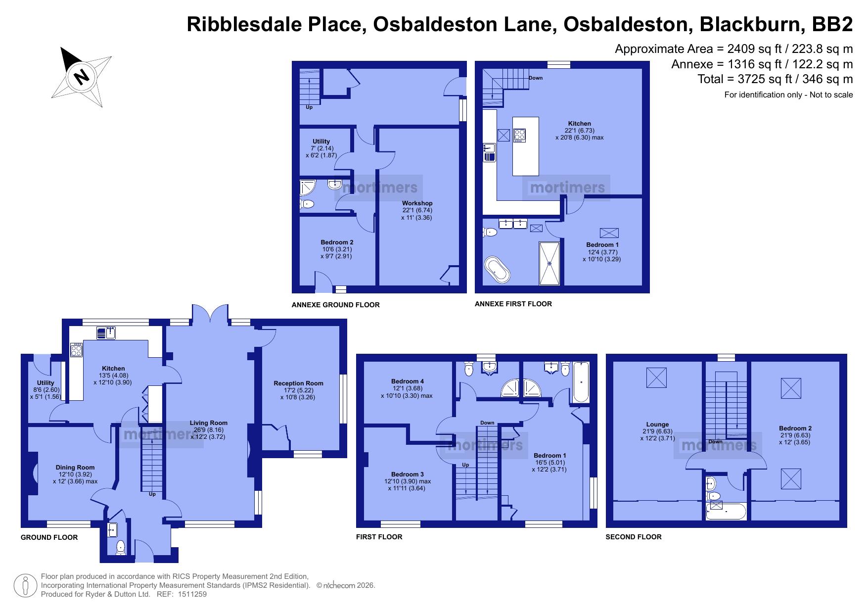 1, Ribblesdale Place, Osbaldeston floorplan