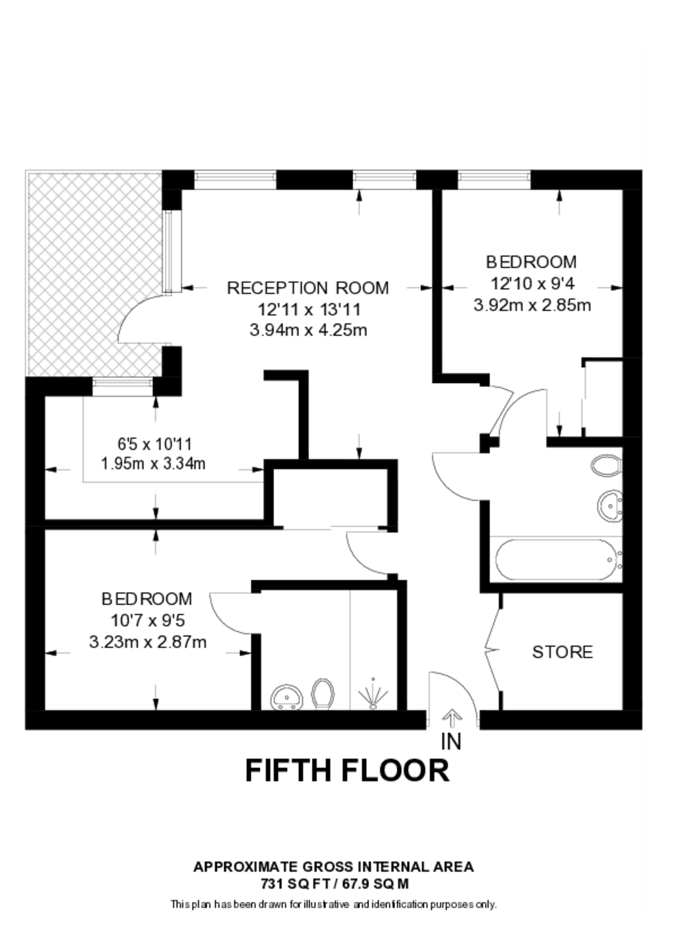 Alexandra Gate, Wood Green floorplan