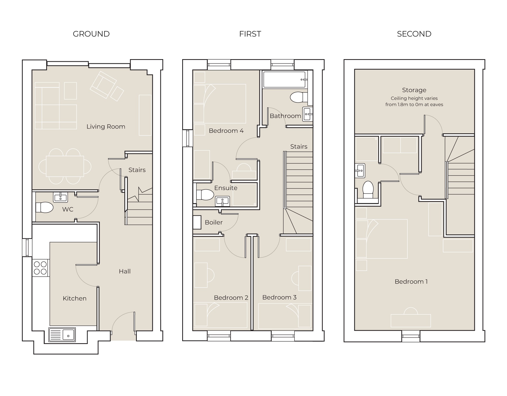 Plot 3,, Bloomfield View, 119b, Bloomfield Road, Tipton floorplan