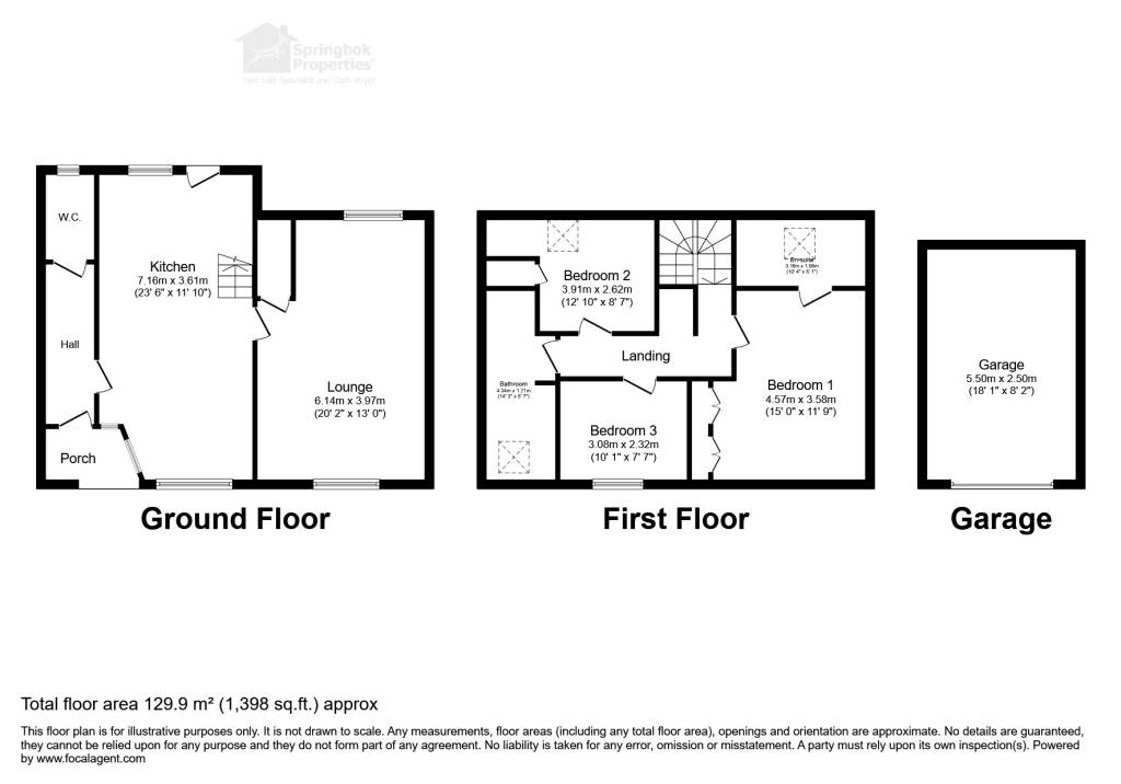 3, Bramley Barns, Evesham floorplan