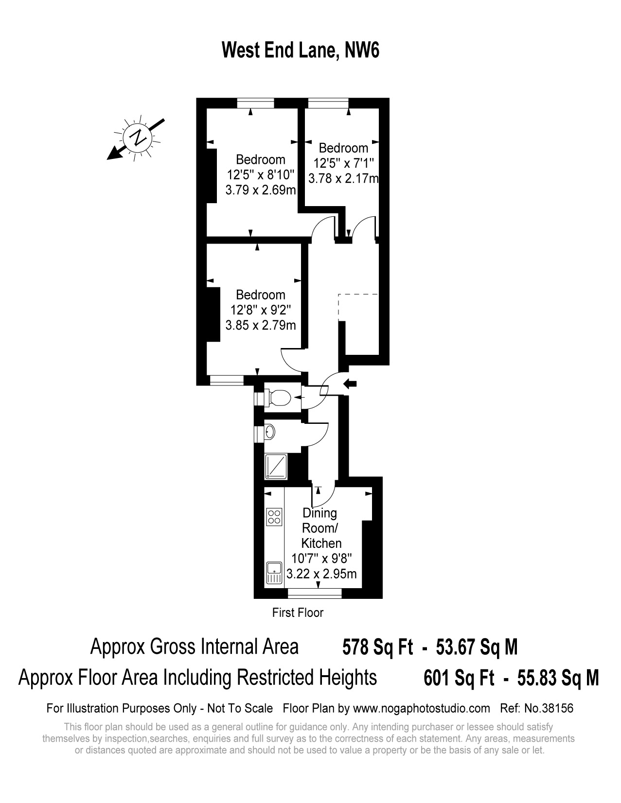 2 Bedrooms Flat to rent in West End Lane, West Hampstead NW6