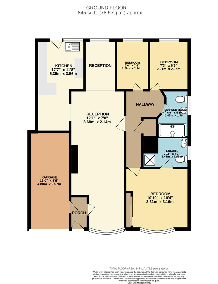 Seascape, Beach Approach, Sheerness floorplan