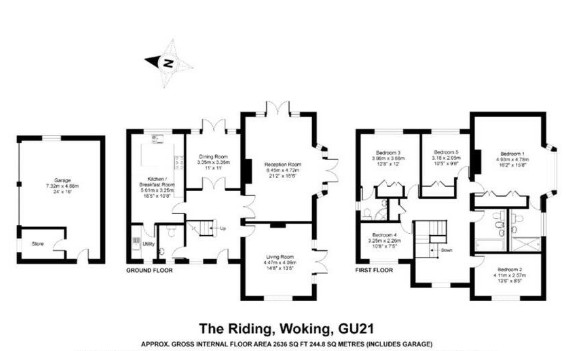 1a,, The Riding, Woking floorplan