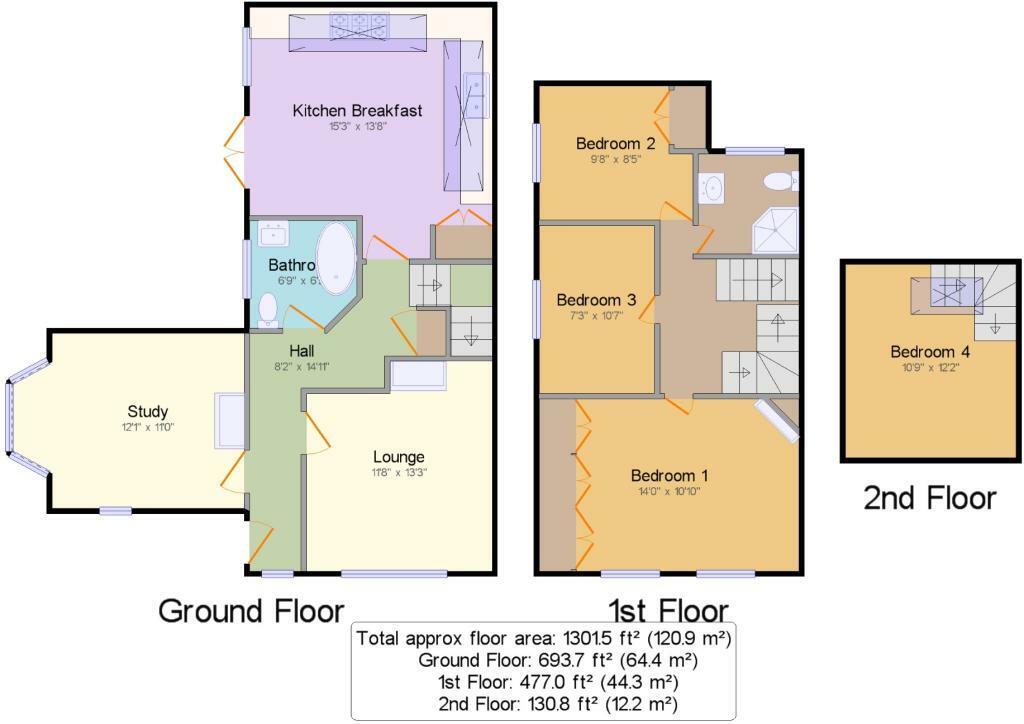 13, Magazine Place, Leatherhead floorplan