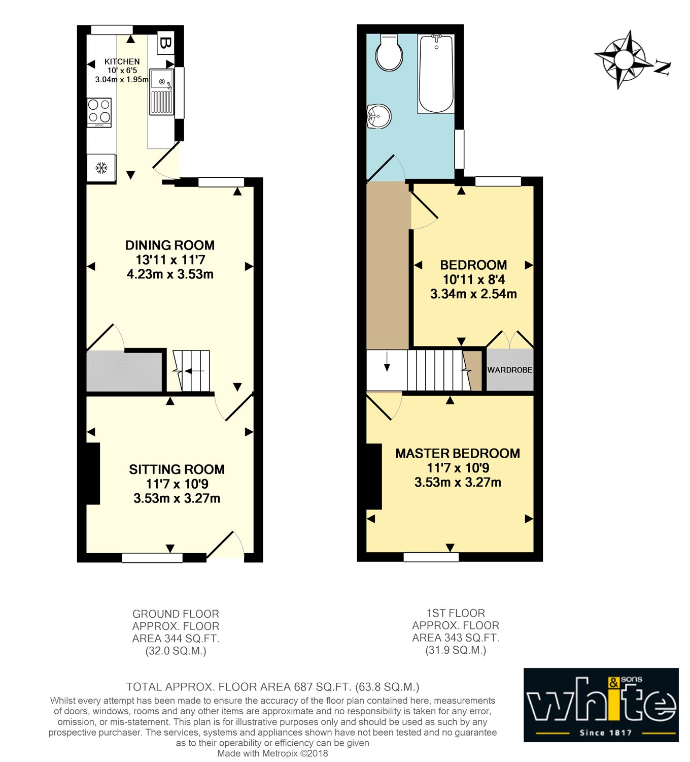 2 Bedrooms Terraced house for sale in Hart Gardens, Dorking, Surrey RH4
