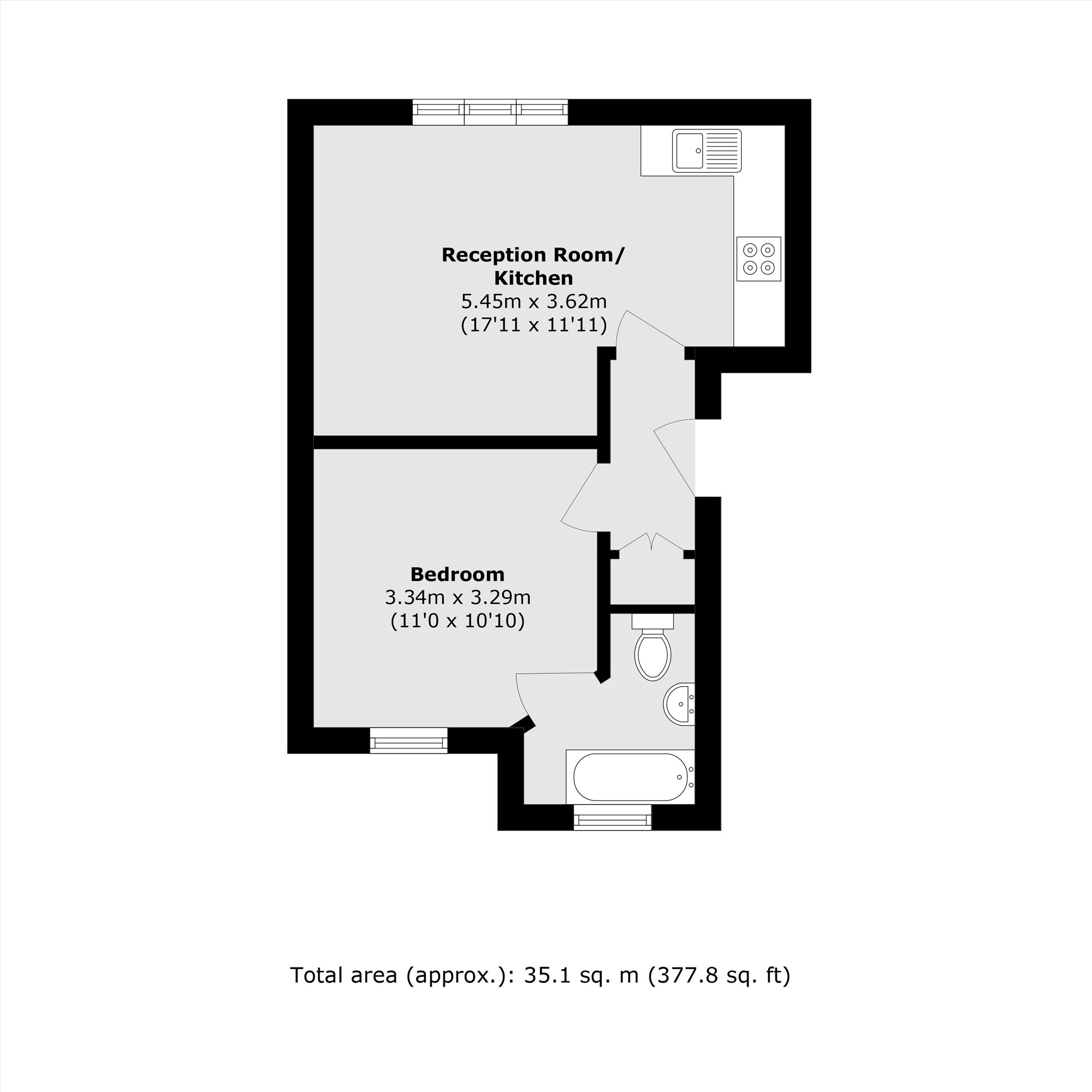 Flat 11, 26-30, Napier Road, Ashford floorplan