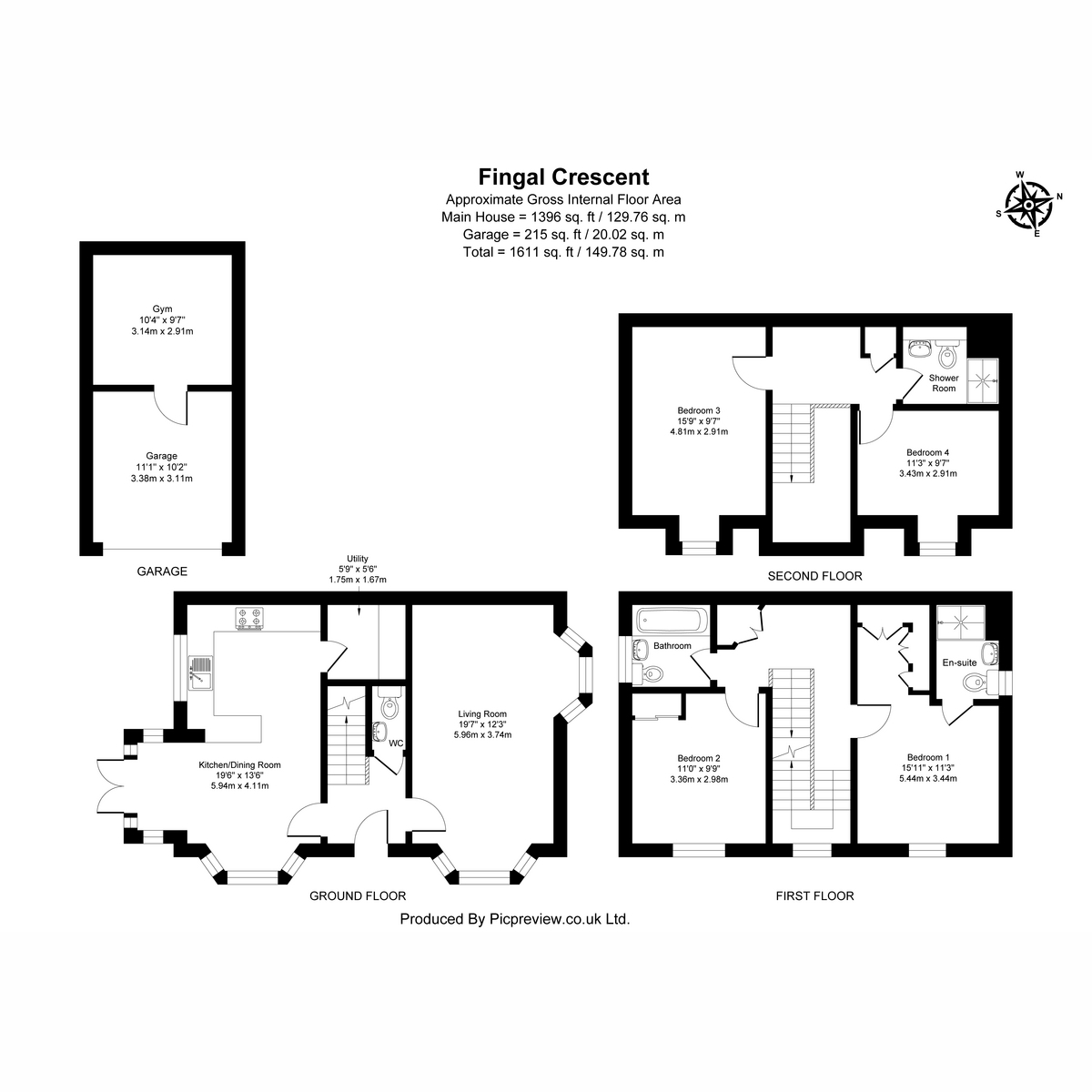 14, Fingal Crescent, Spencers Wood, Reading floorplan