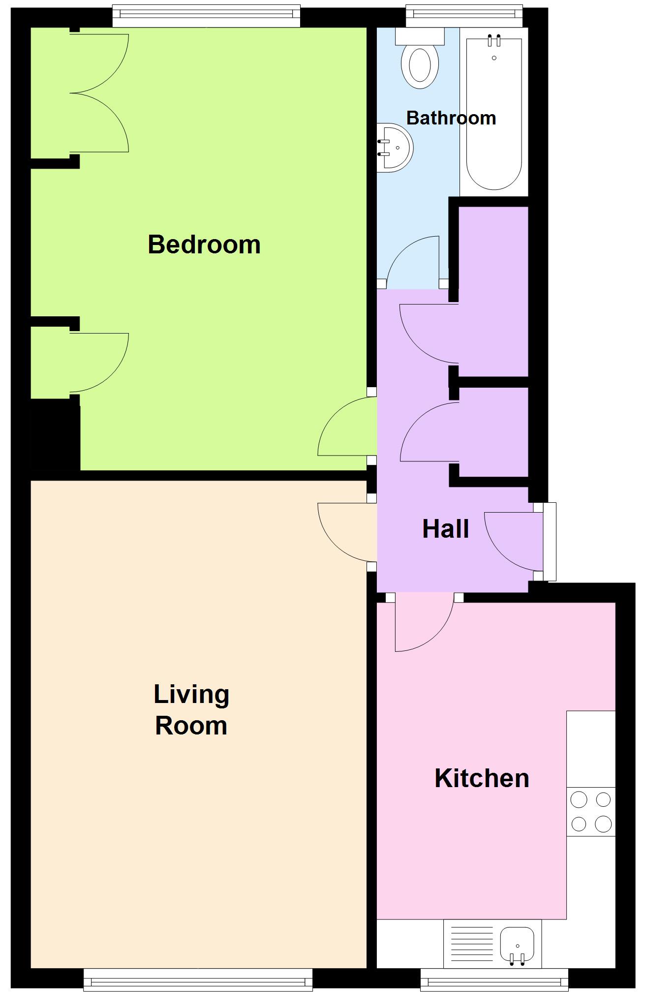 1 Bedrooms Flat for sale in Eden Road, Croydon, Surrey CR0