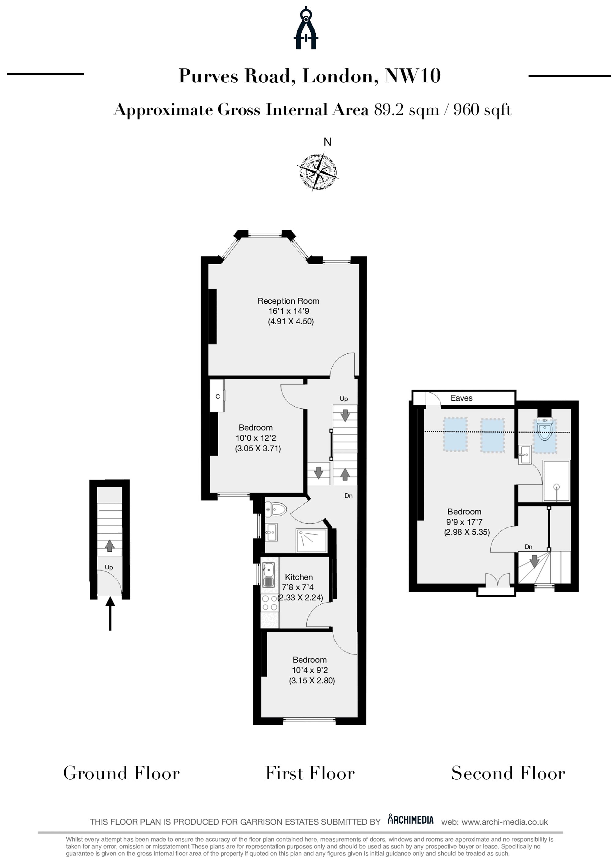 171b Purves Road, London floorplan