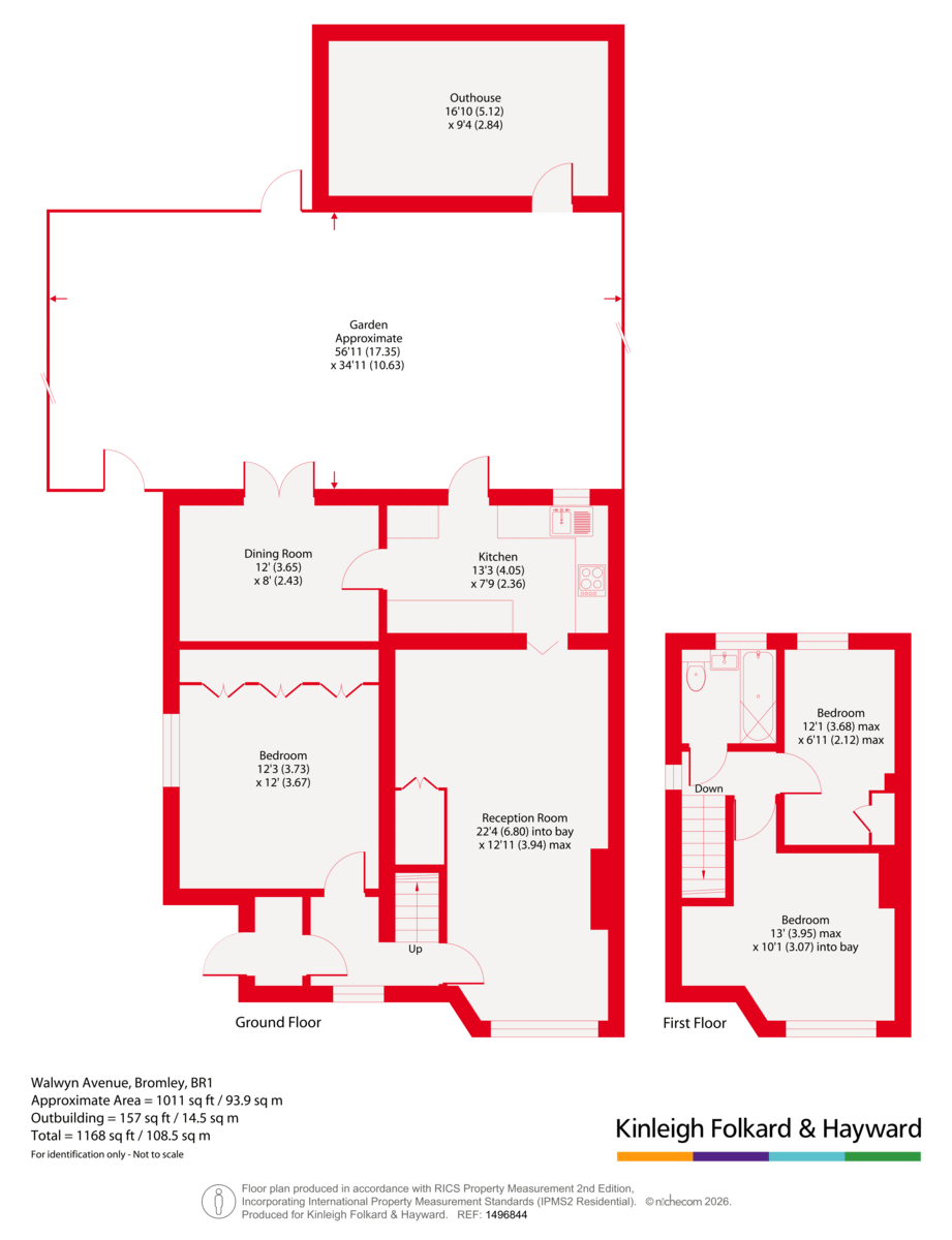 1, Walwyn Avenue, Bromley floorplan